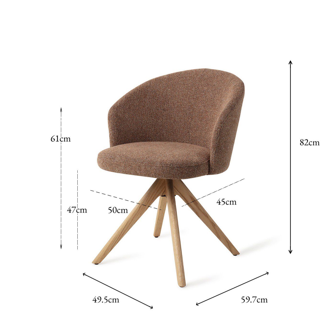 Niimi Esszimmerstuhl Marron