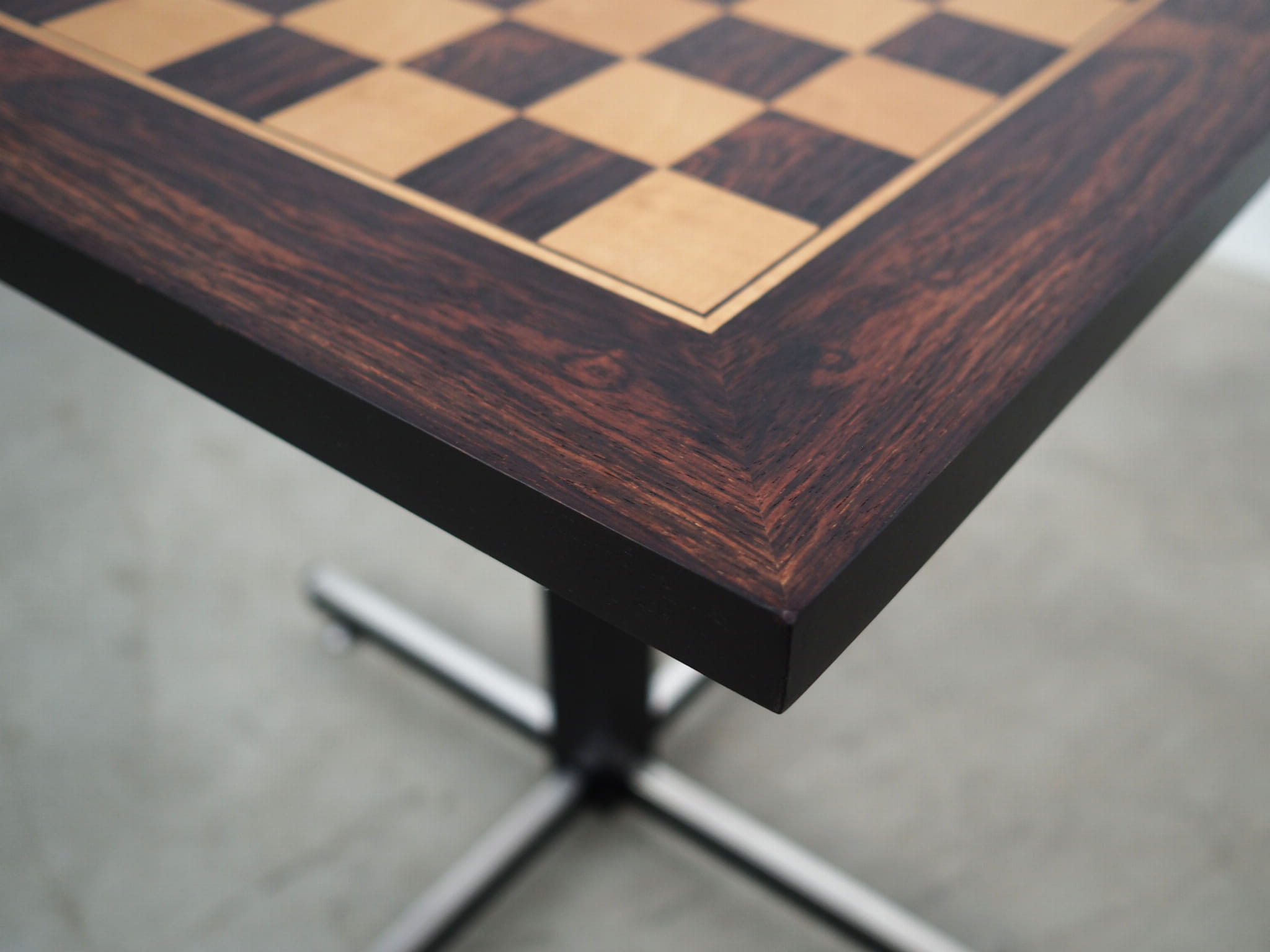 Chessboard Wood Brown 1970s