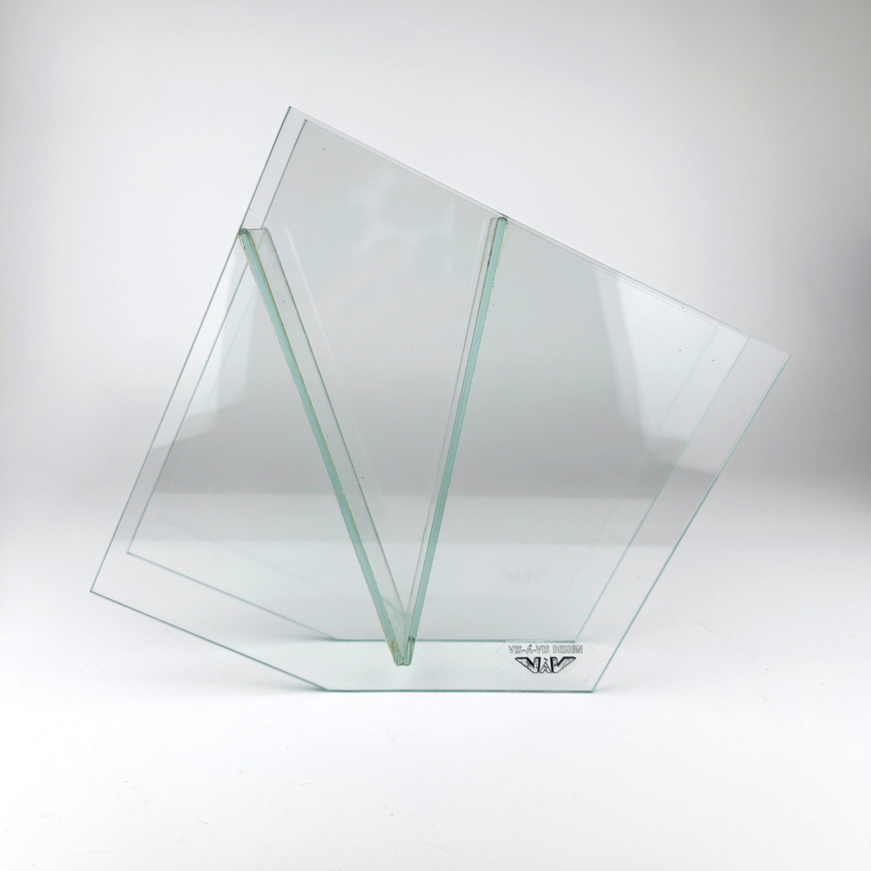 Postmodern Blumenvase Glas 1990er Jahre