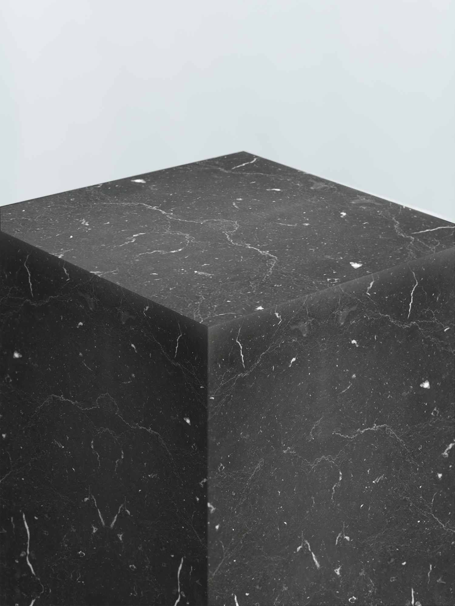 Sockel Marquina-Marmor Schwarz
