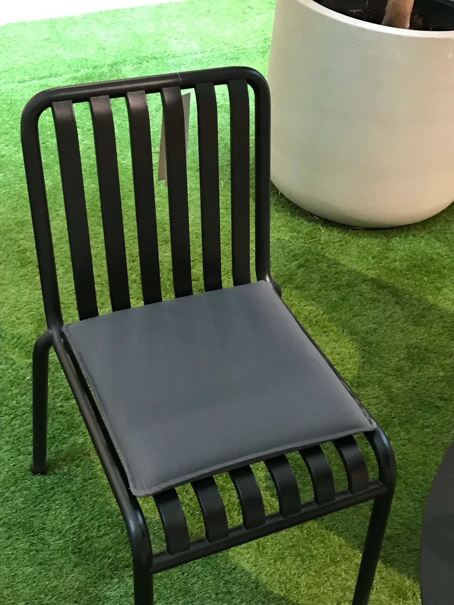 Palissade Gartenstuhl Metall Schwarz
