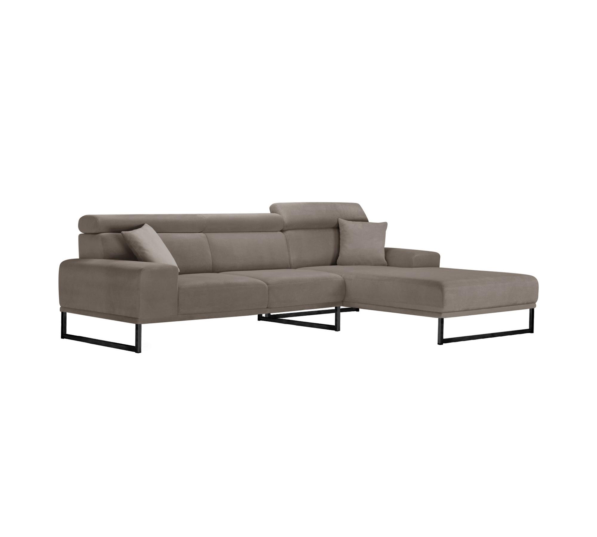 Georgia Sofa Récamiere Rechts Taupe