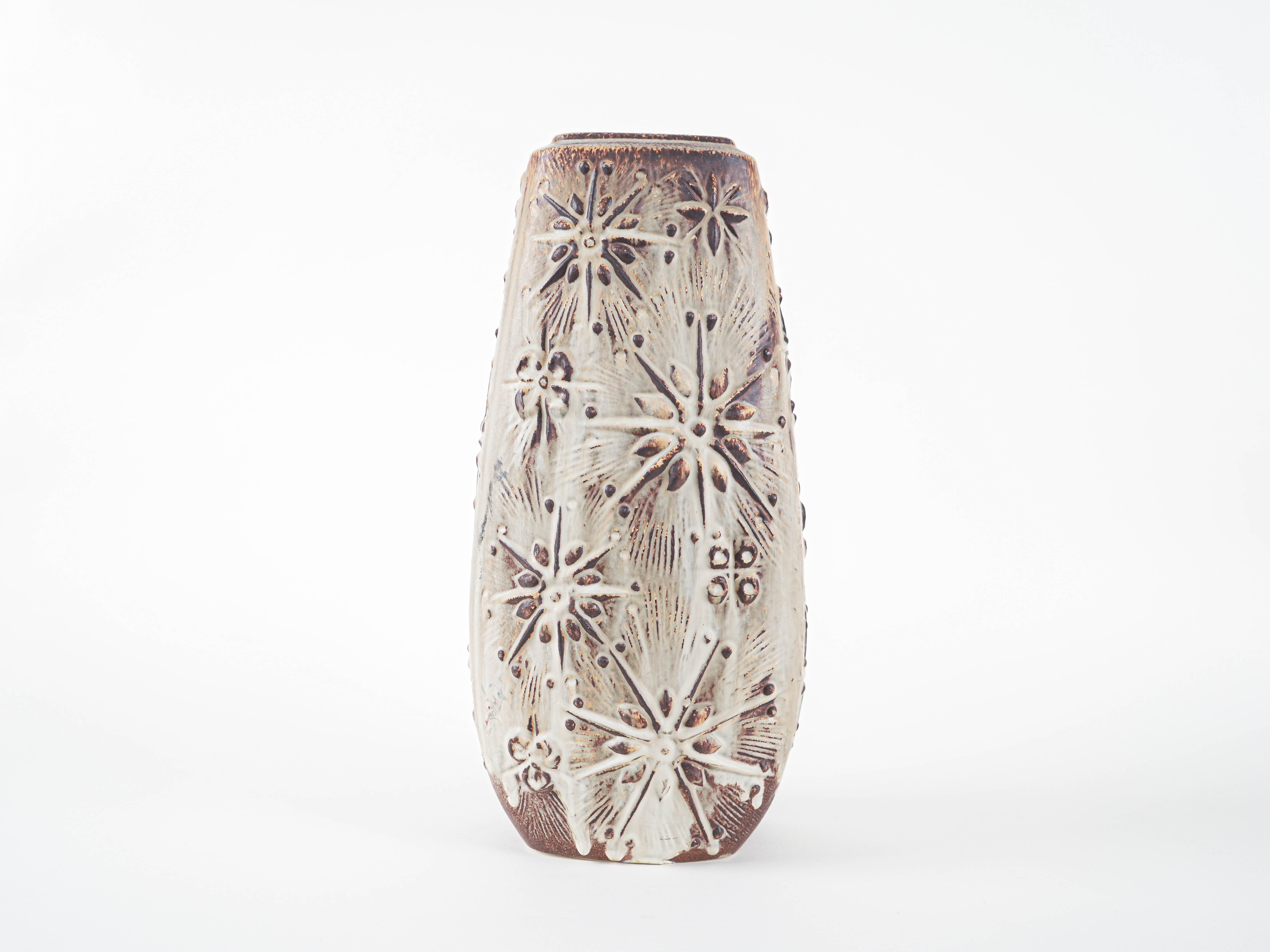 Ceramic Vase Beige 1960s