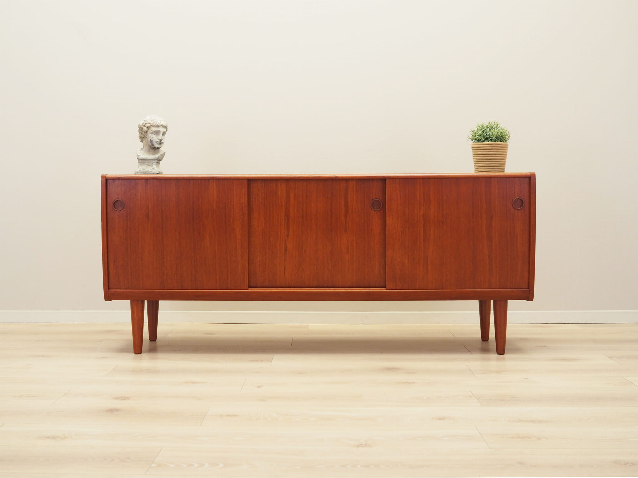 Vintage Sideboard Teakholz Braun 1970er Jahre