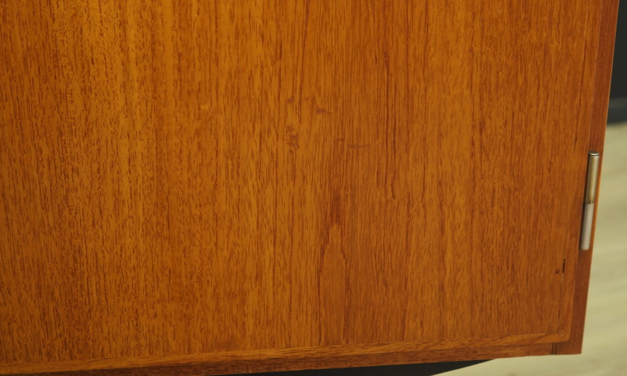 Vintage cabinet teak wood beige 1970s