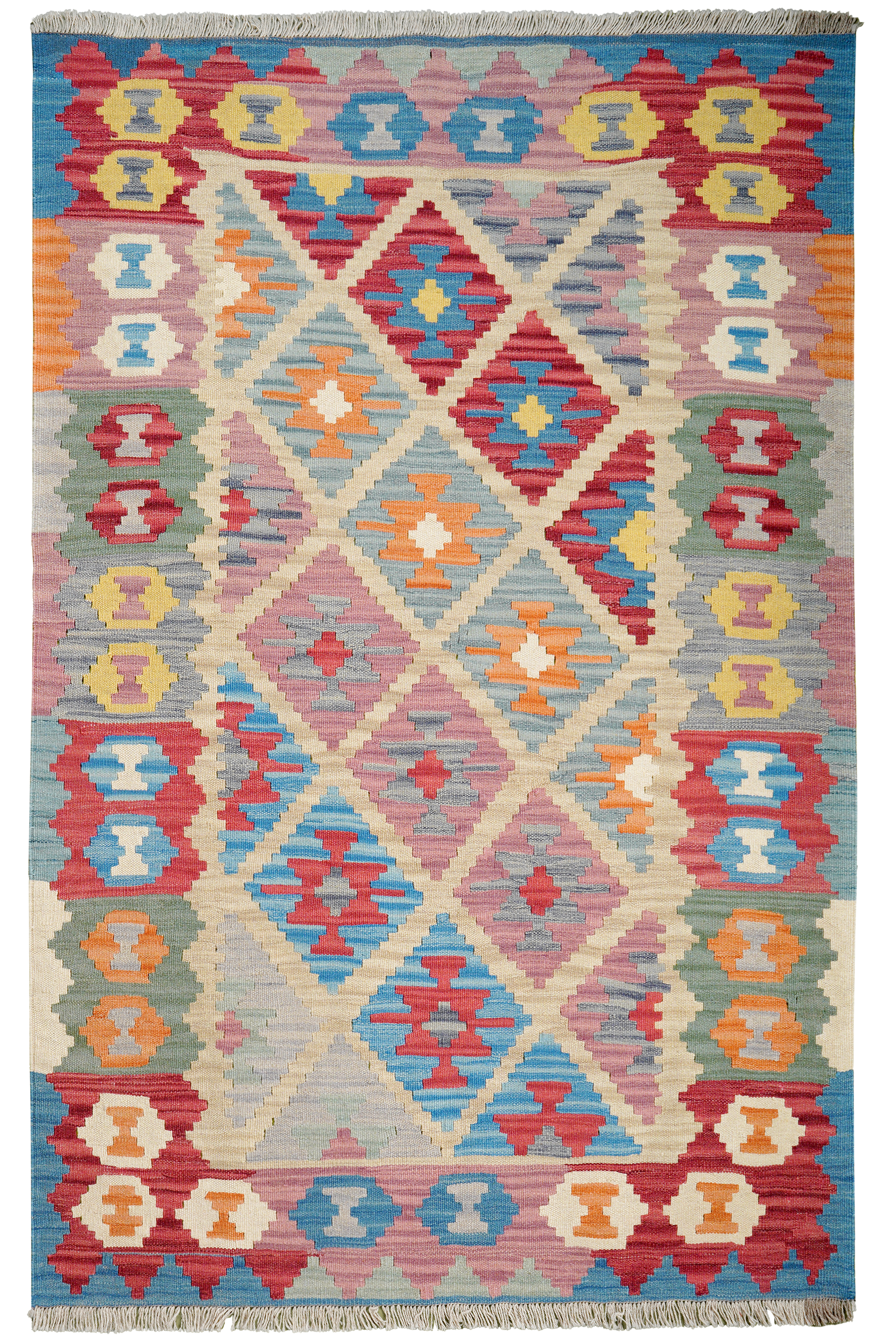 Kilim Gashgai Teppich Mehrfarbig
