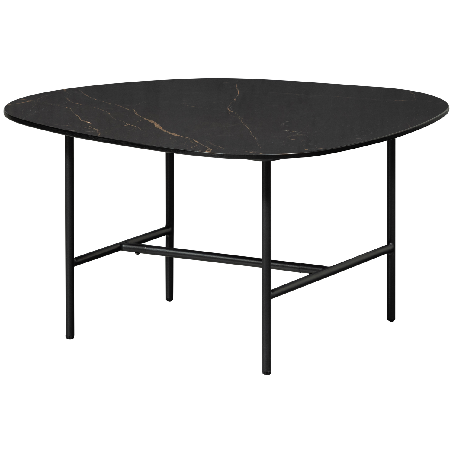 Vajen Couchtisch Marmoroptik Schwarz