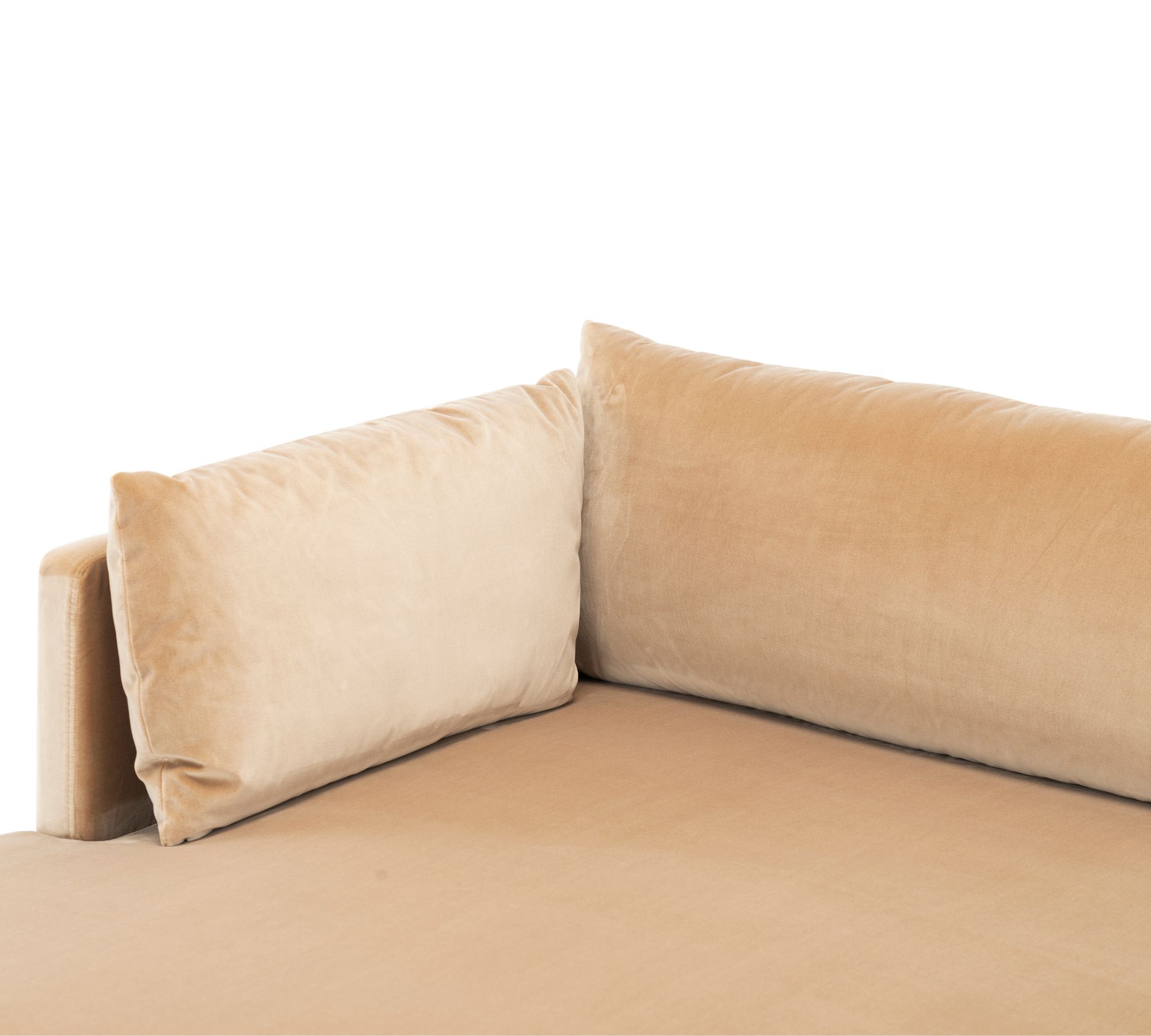 Vincent 1-Sitzer Récamiere Rechts Velour Matt Beige