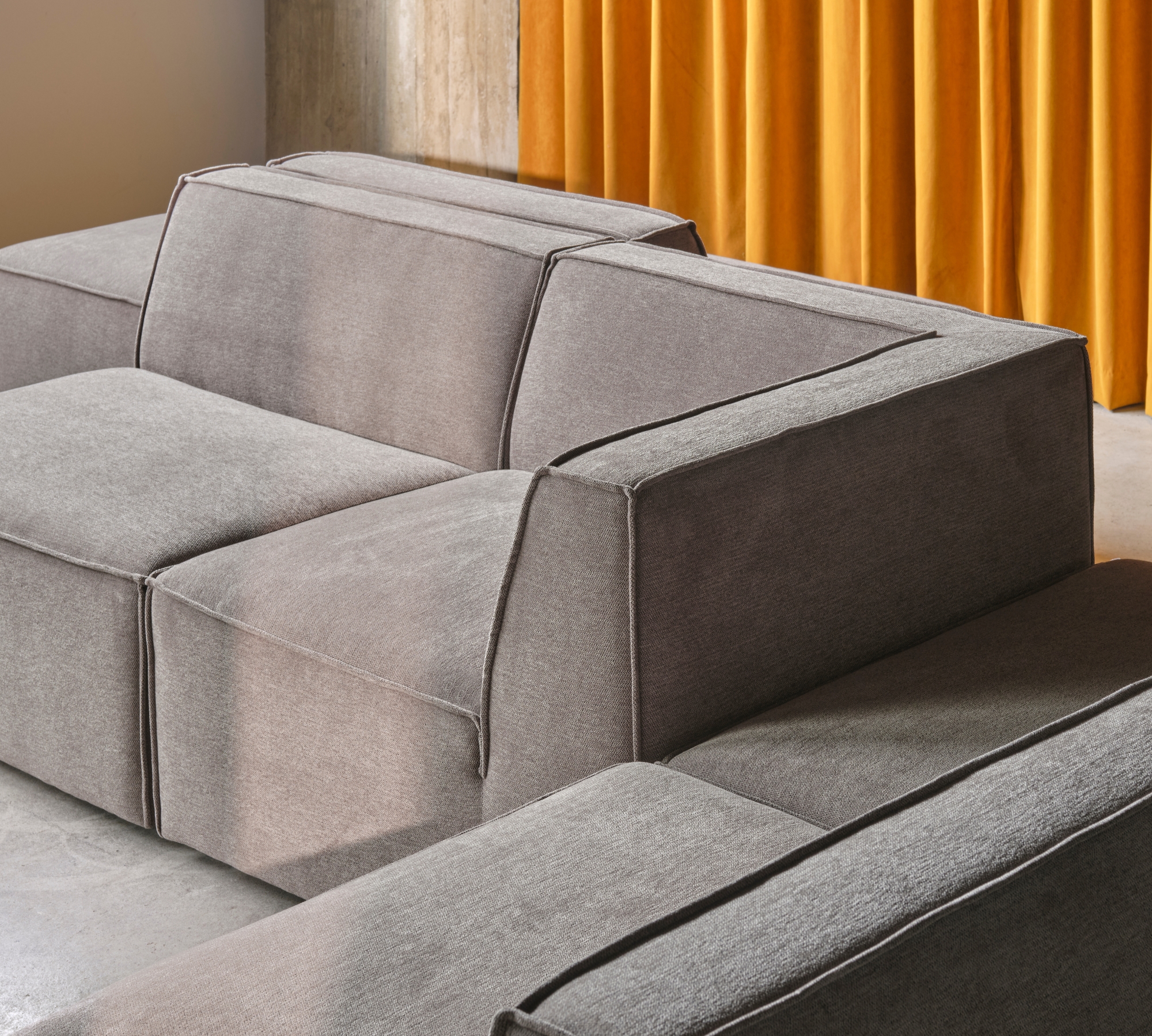 Dane 1-Sitzer Eckmodul Rechts Impression Greige