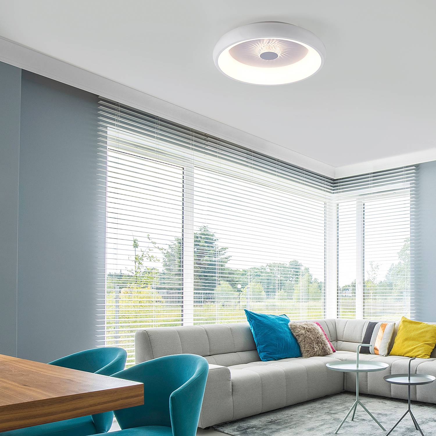 Vertigo Typ B LED-Deckenleuchte Eisen Weiß