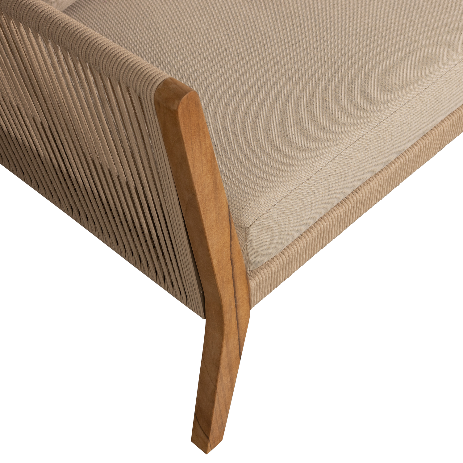 San Remo 3-Sitzer Gartensofa Teakholz Braun