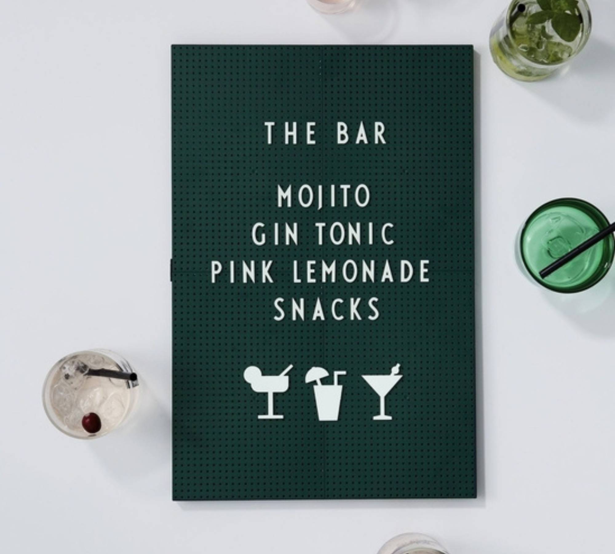 Message Tafel Grau