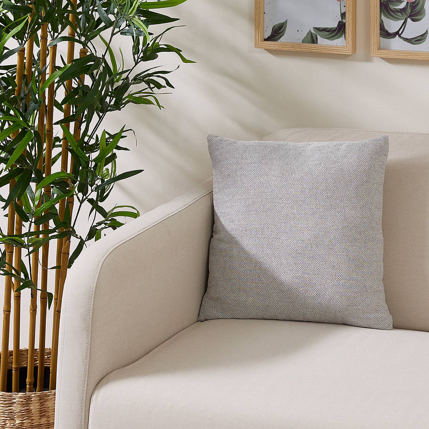 Jenny Kissen Polyester Hellgrau