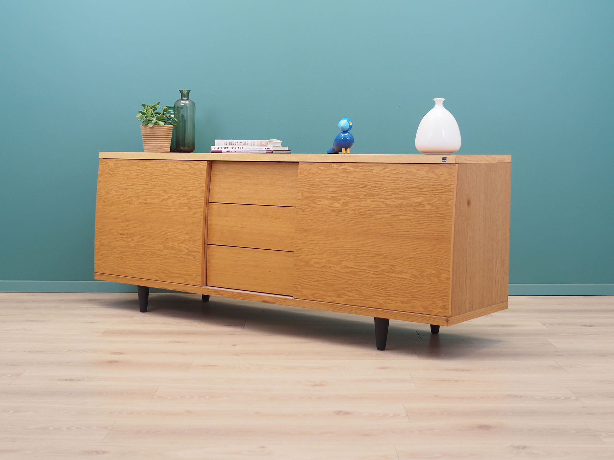 Vintage Sideboard Holz Beige 1990er Jahre