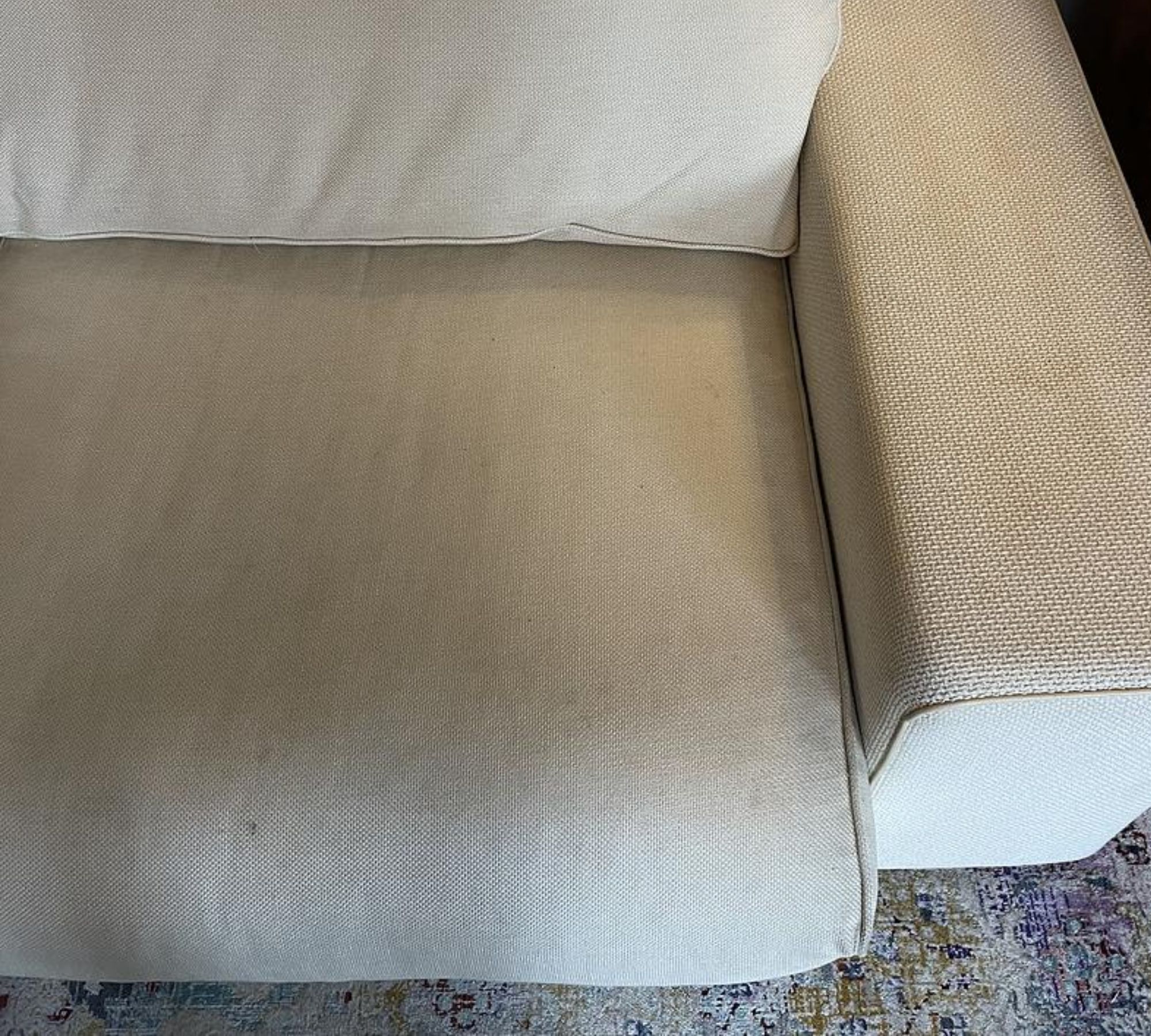 2x Sofa 2-Sitzer Creme