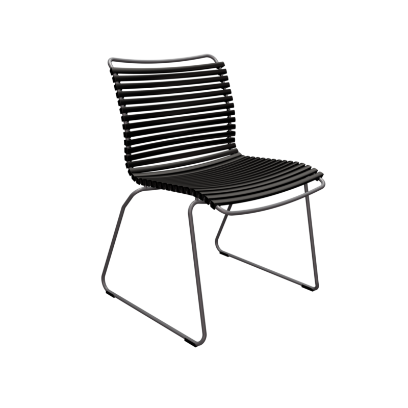 CLICK Dining Stuhl Stahl Pulverbeschichtet Schwarz