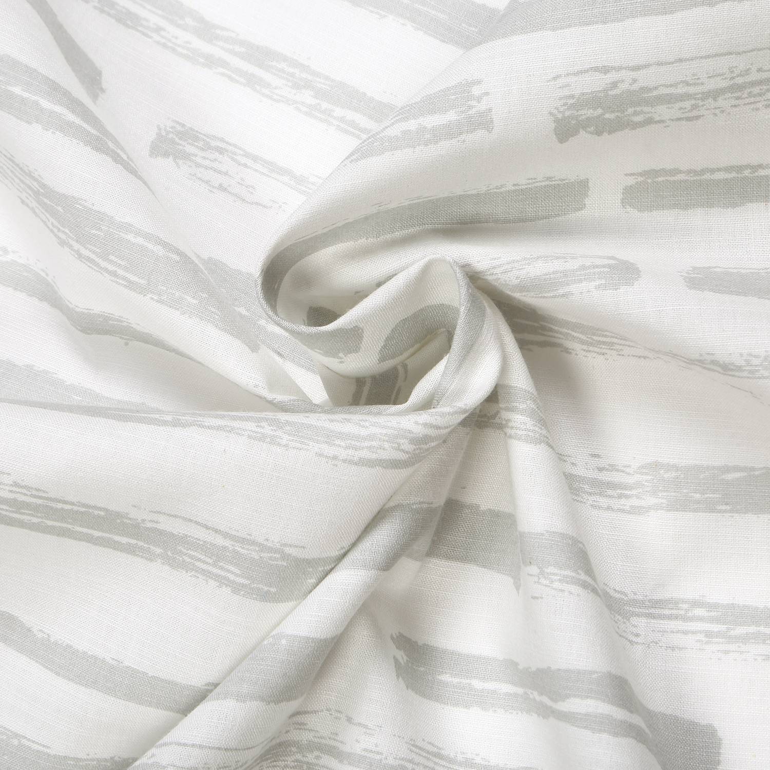 Fertigschal Magnus Bio-Baumwolle Weiß / Hellgrau Hellgrau