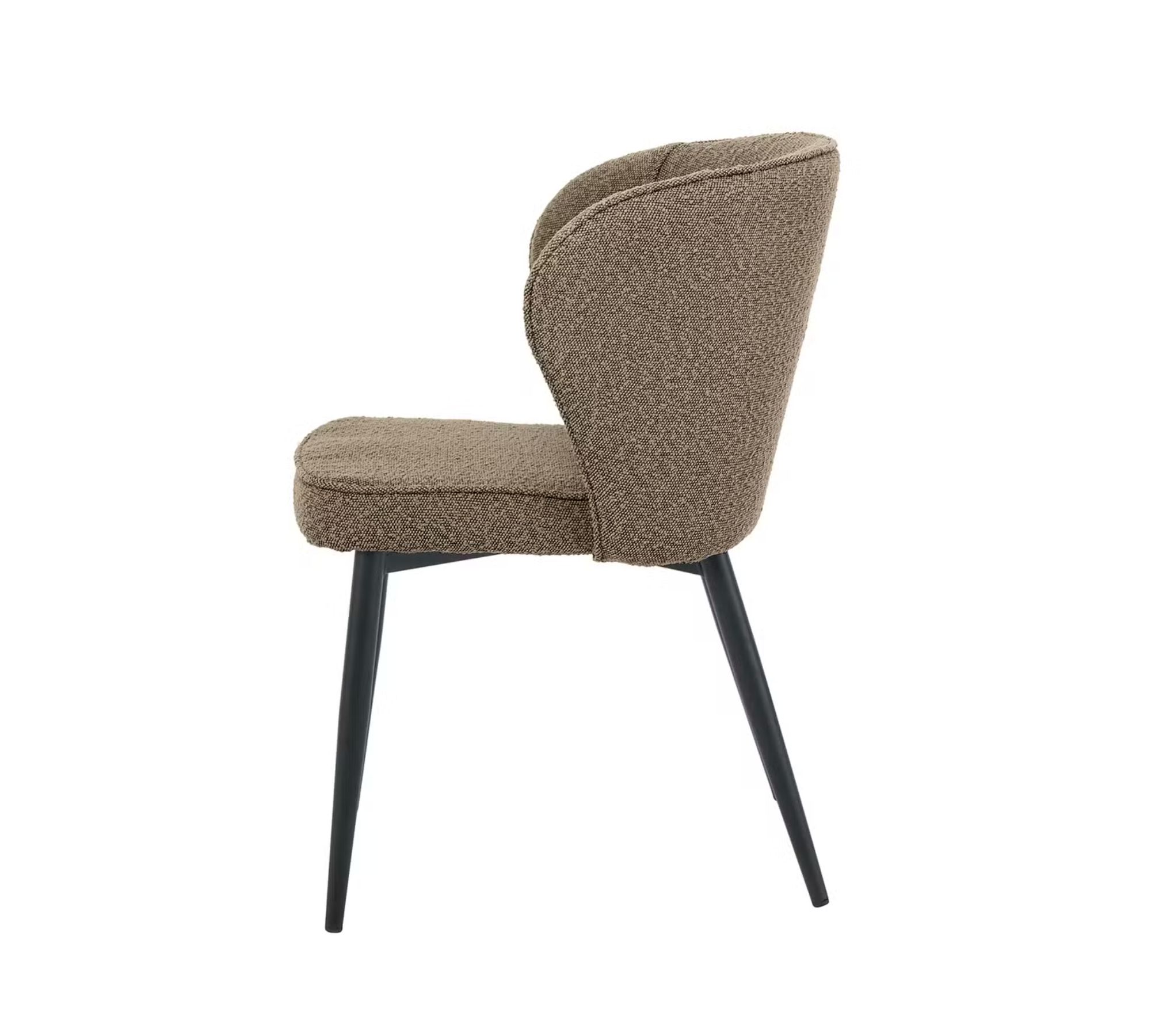 2x Upholstered chair textile taupe