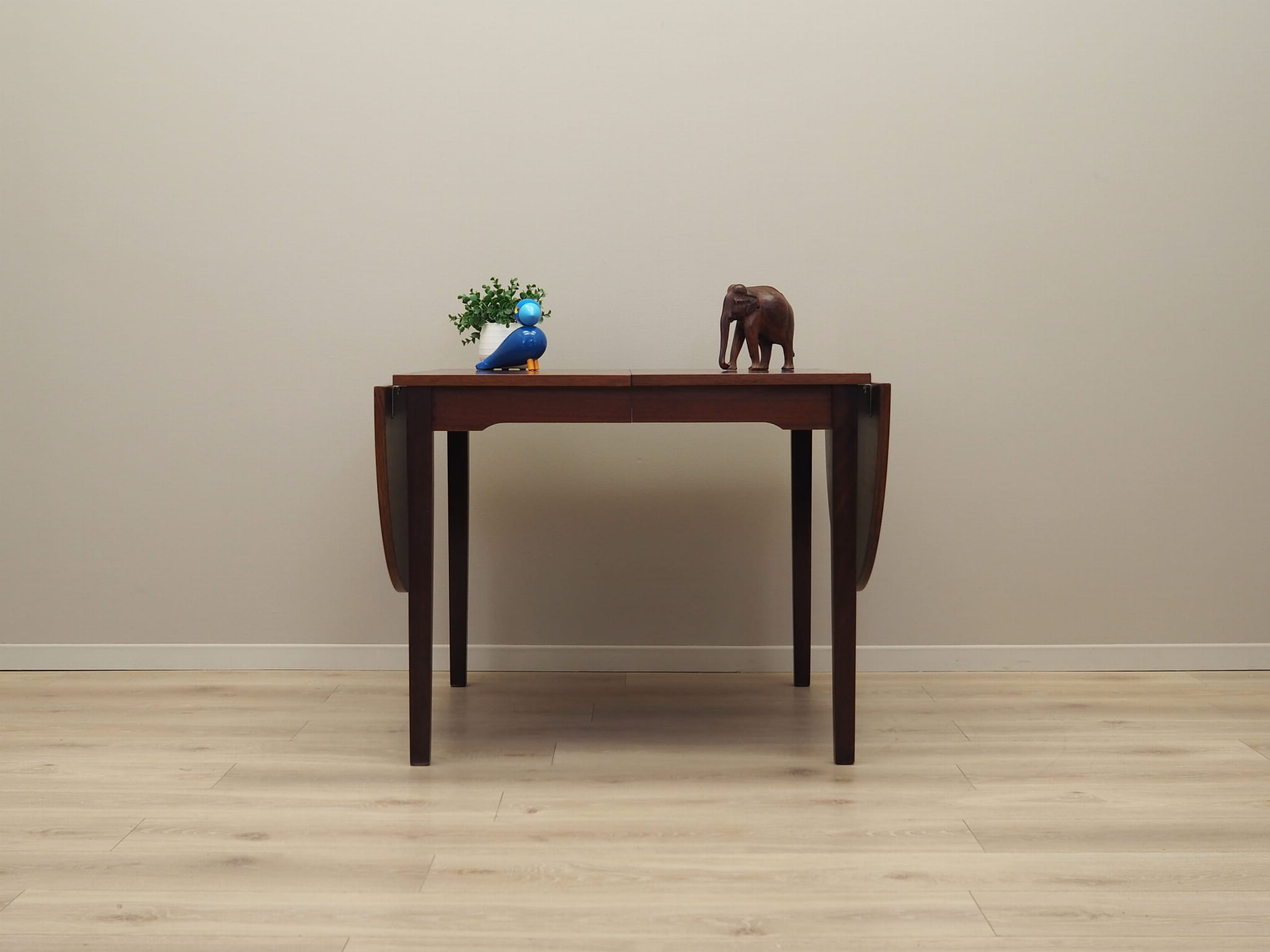 Vintage Table Mahogany Brown 1970s