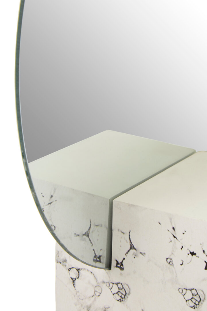 Saska Antik Gold Finish Wandspiegel
