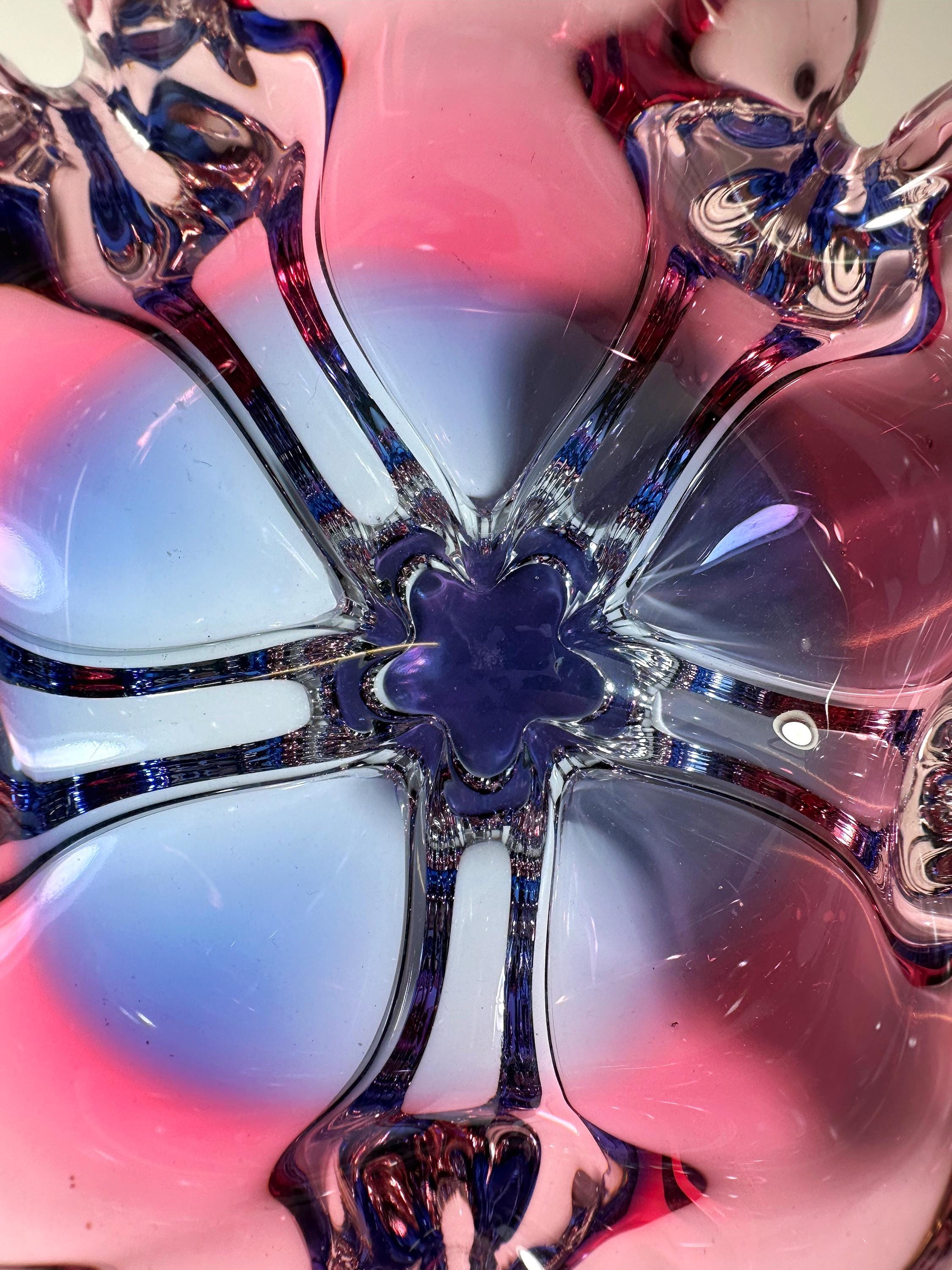 Vintage Vase Glass Cranberry Red