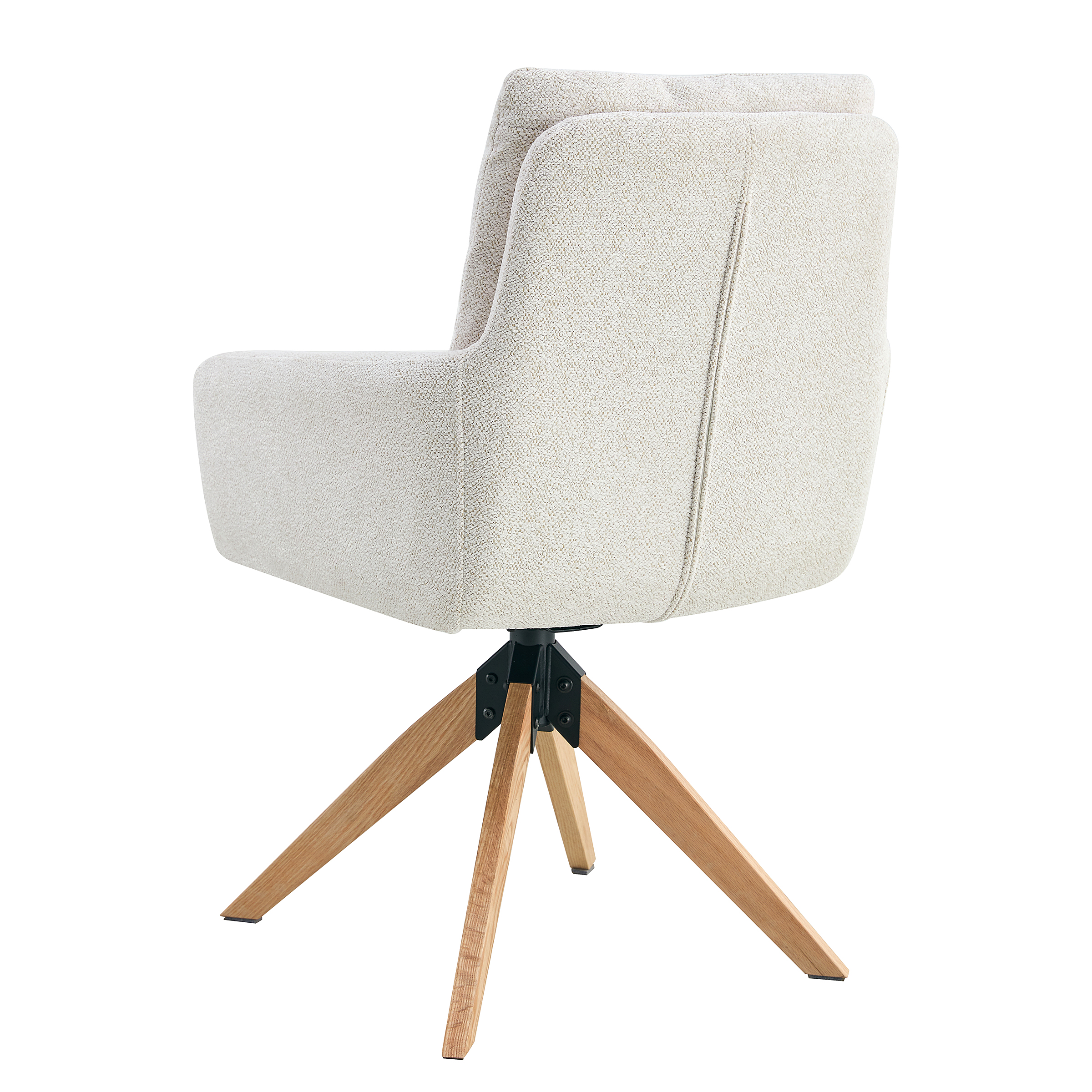 LOVIK Armchair Set of 2 Cream White