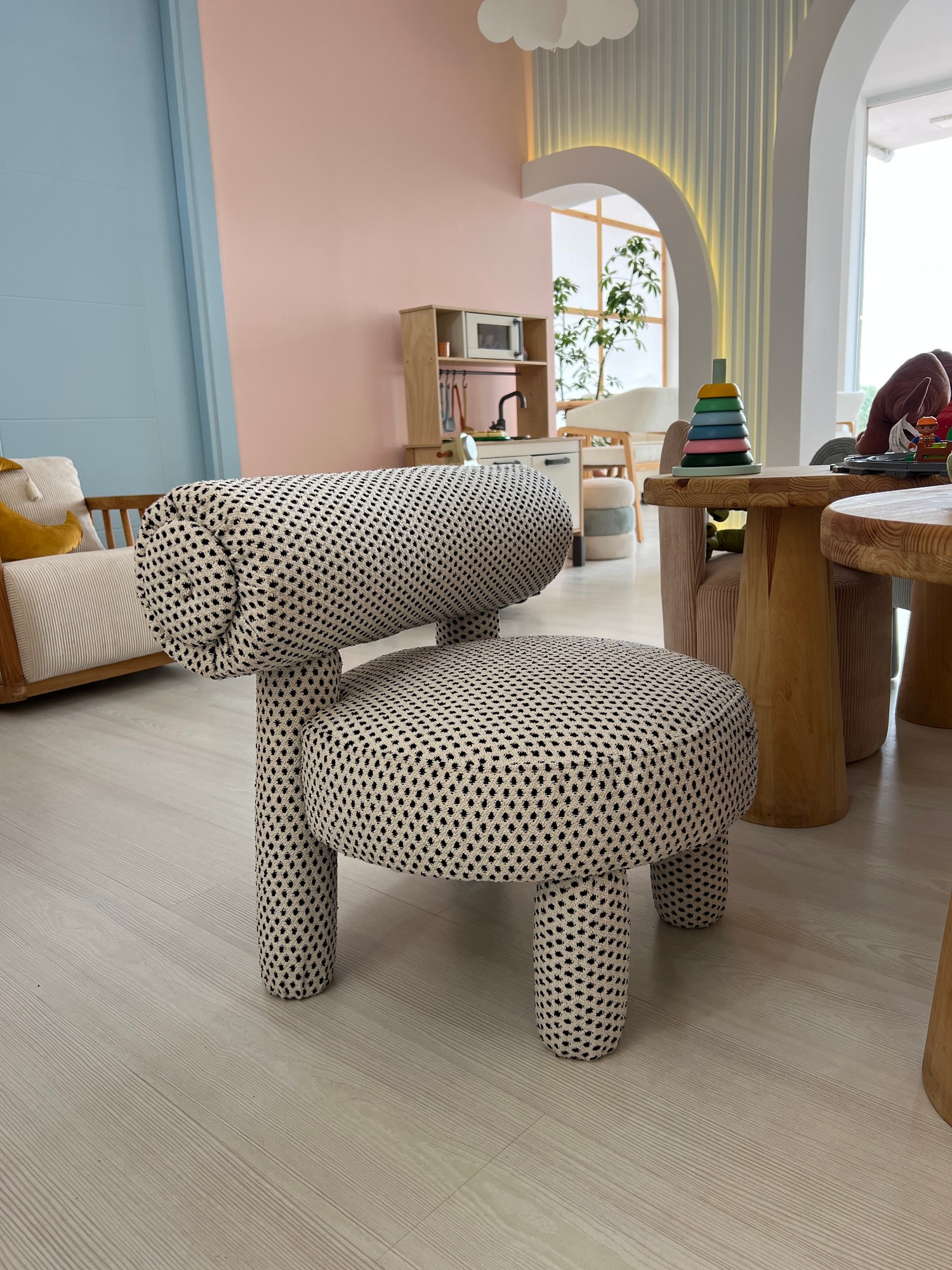 Dino Armchair Polka Dots