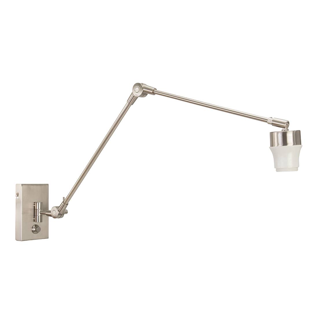 Gramineus Wandleuchten-Armatur Nickel matt 1-flammig