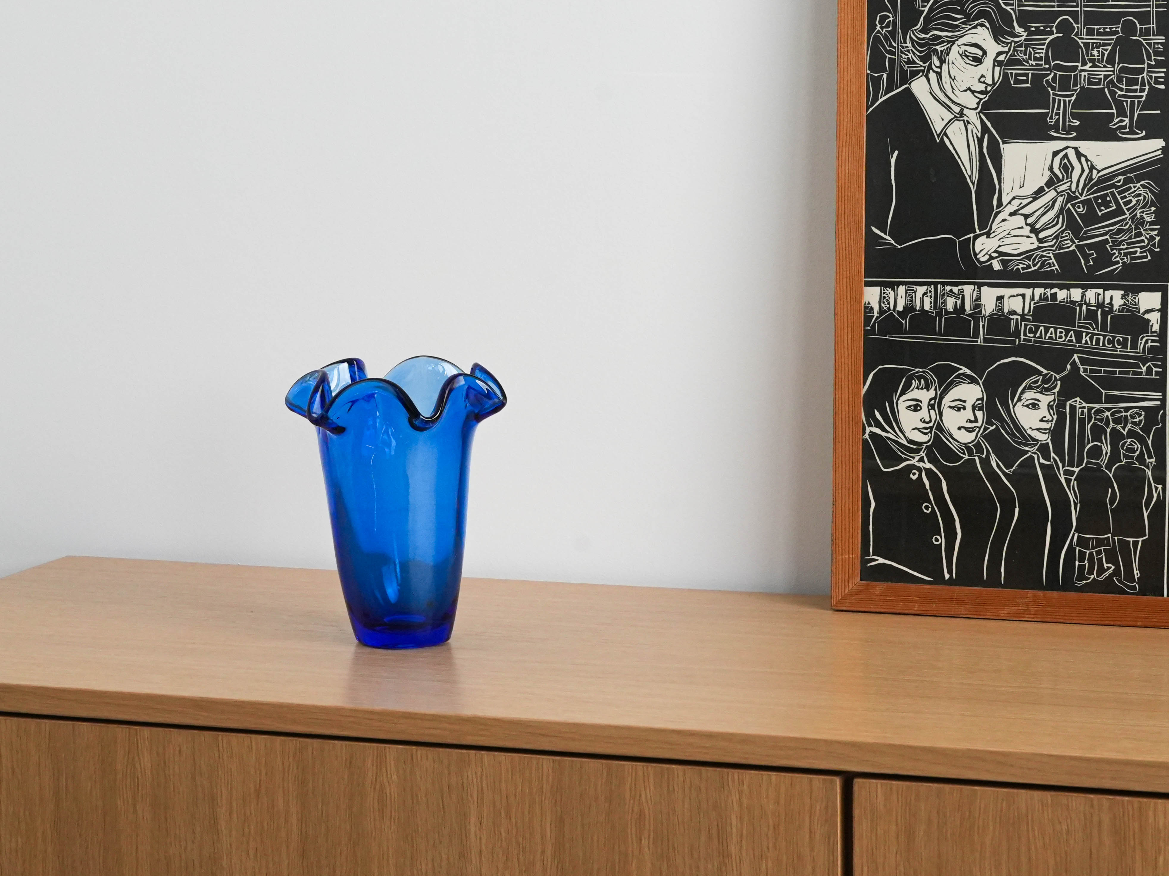 Vase Kobaltblau