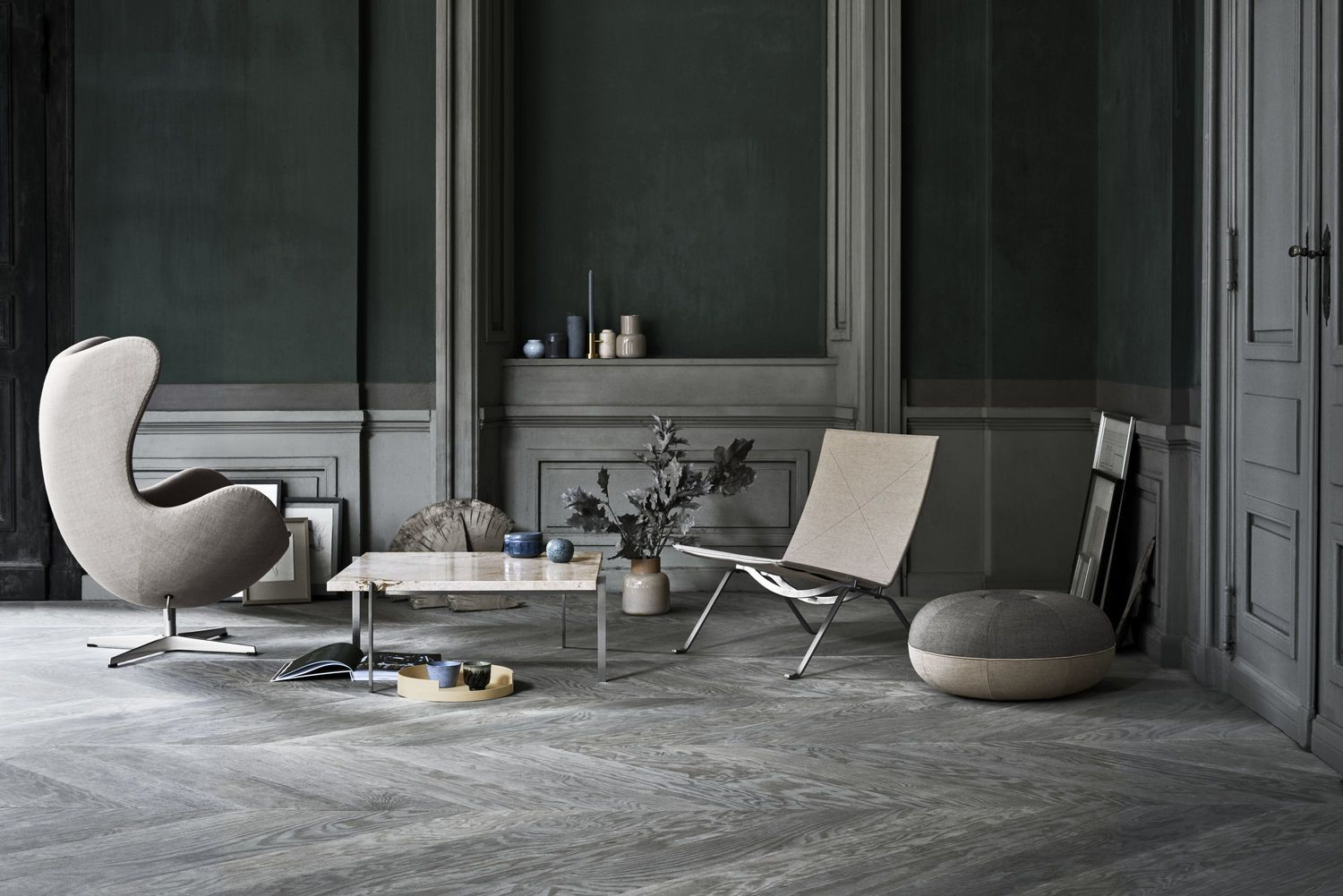 Pouf Small Grau