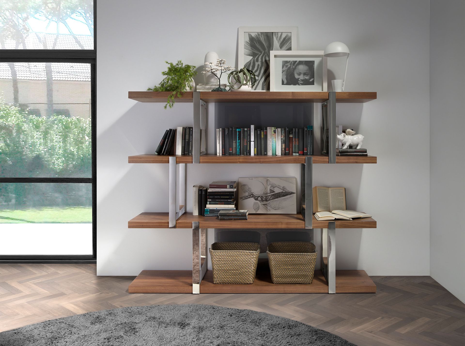 Bücherregal 3136 Glas Braun