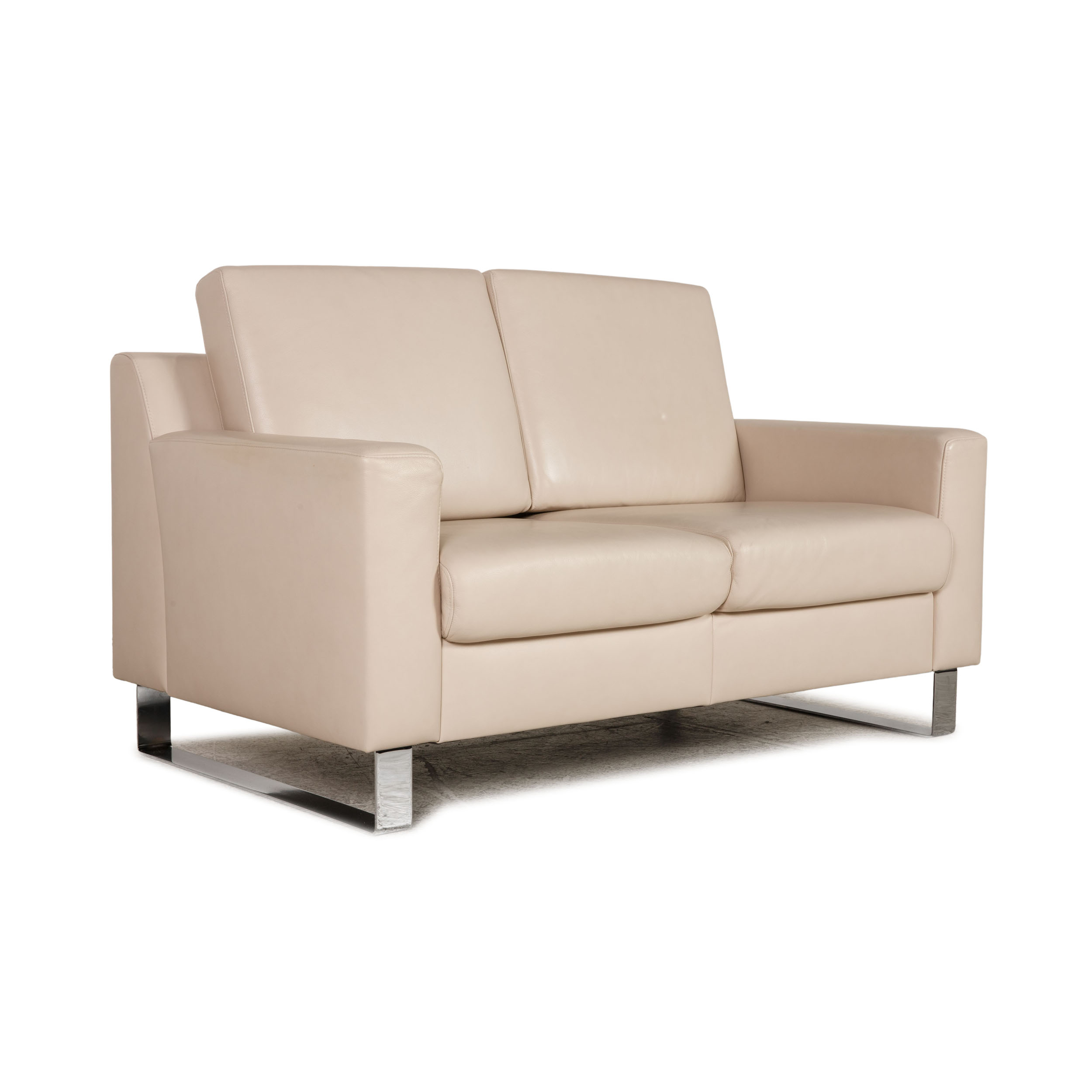 Flex Plus Sofa 2-Sitzer Leder Creme