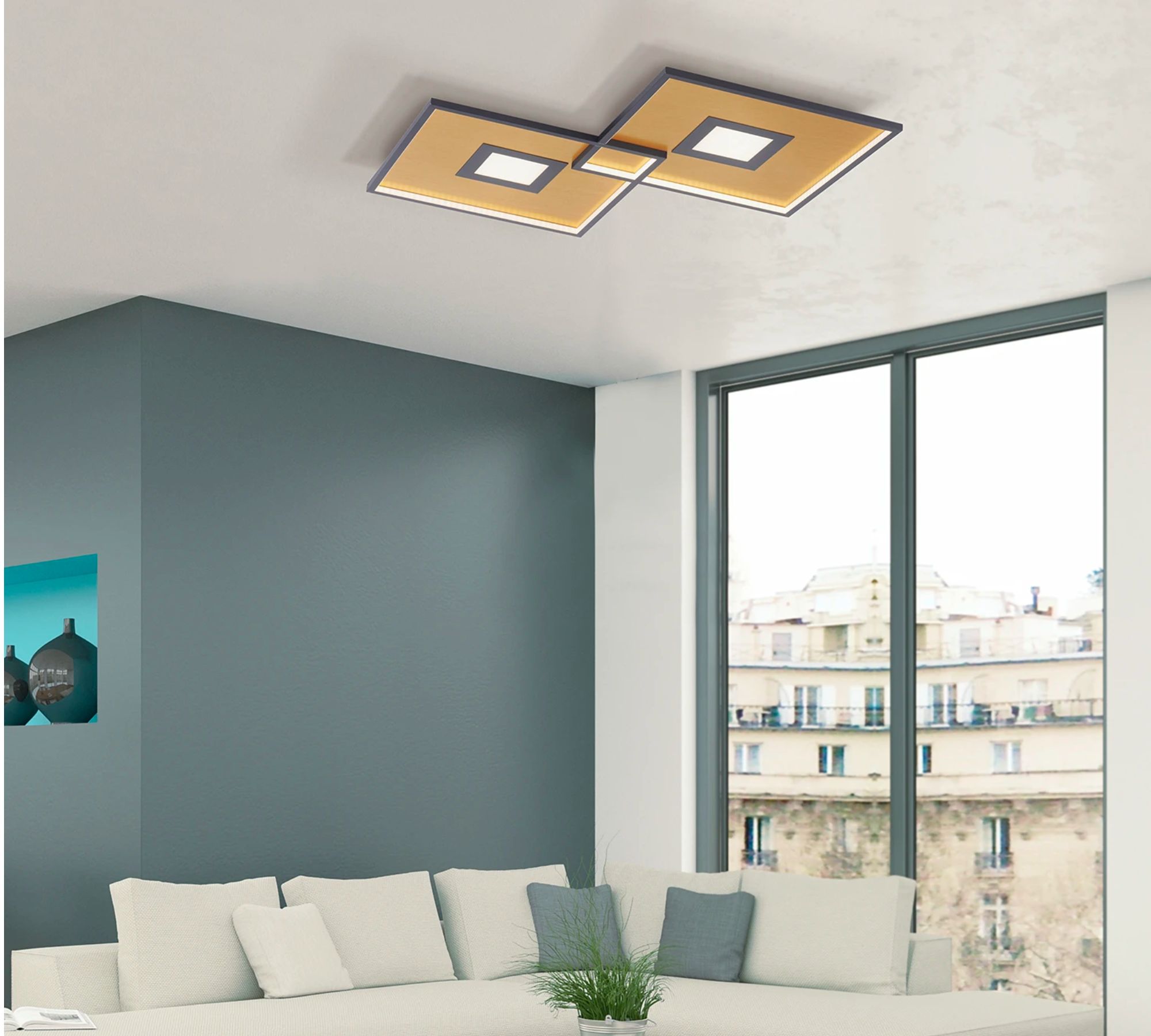 LED Deckenleuchte 1-flammig Aluminium