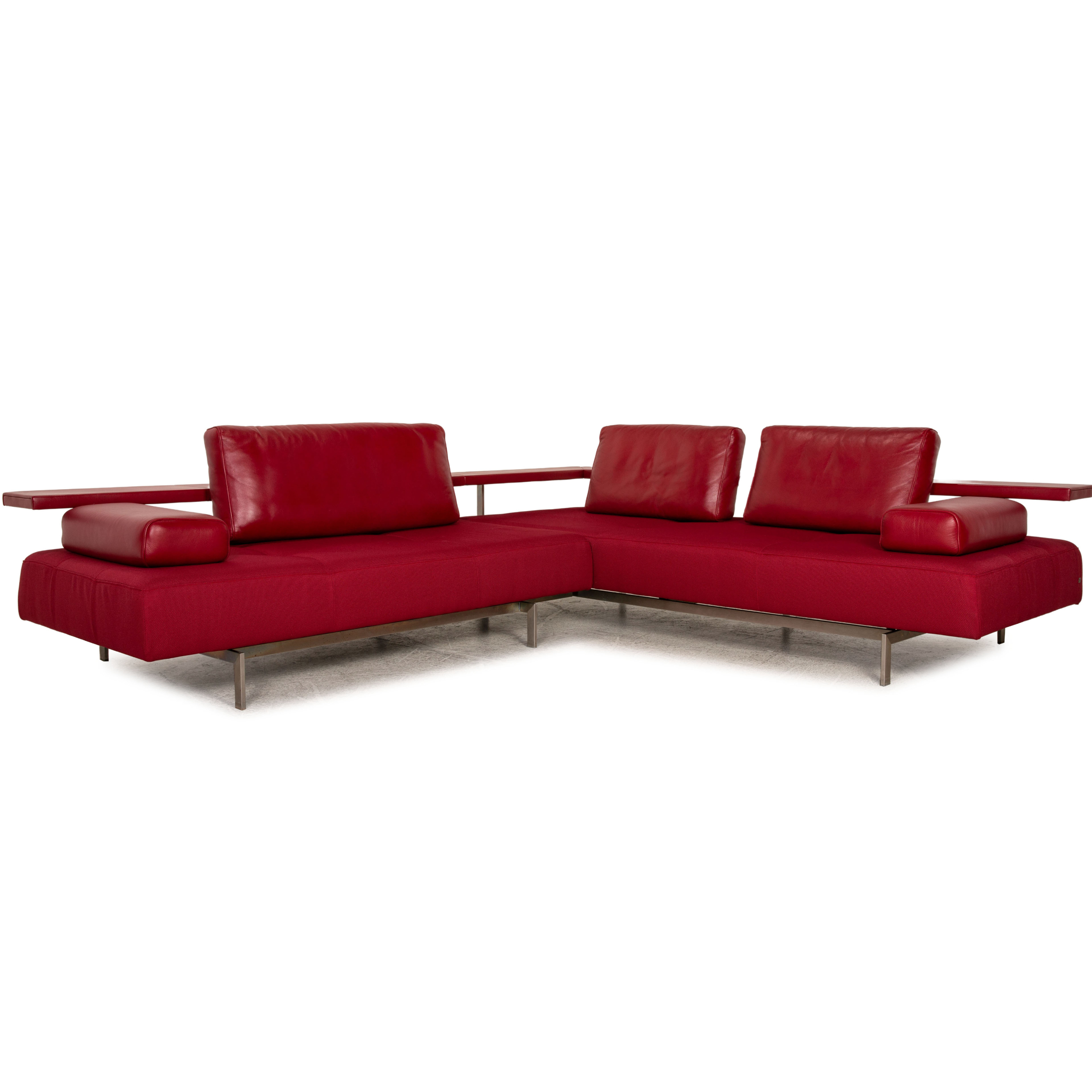 Dono Ecksofa Soff Neubezug Rot