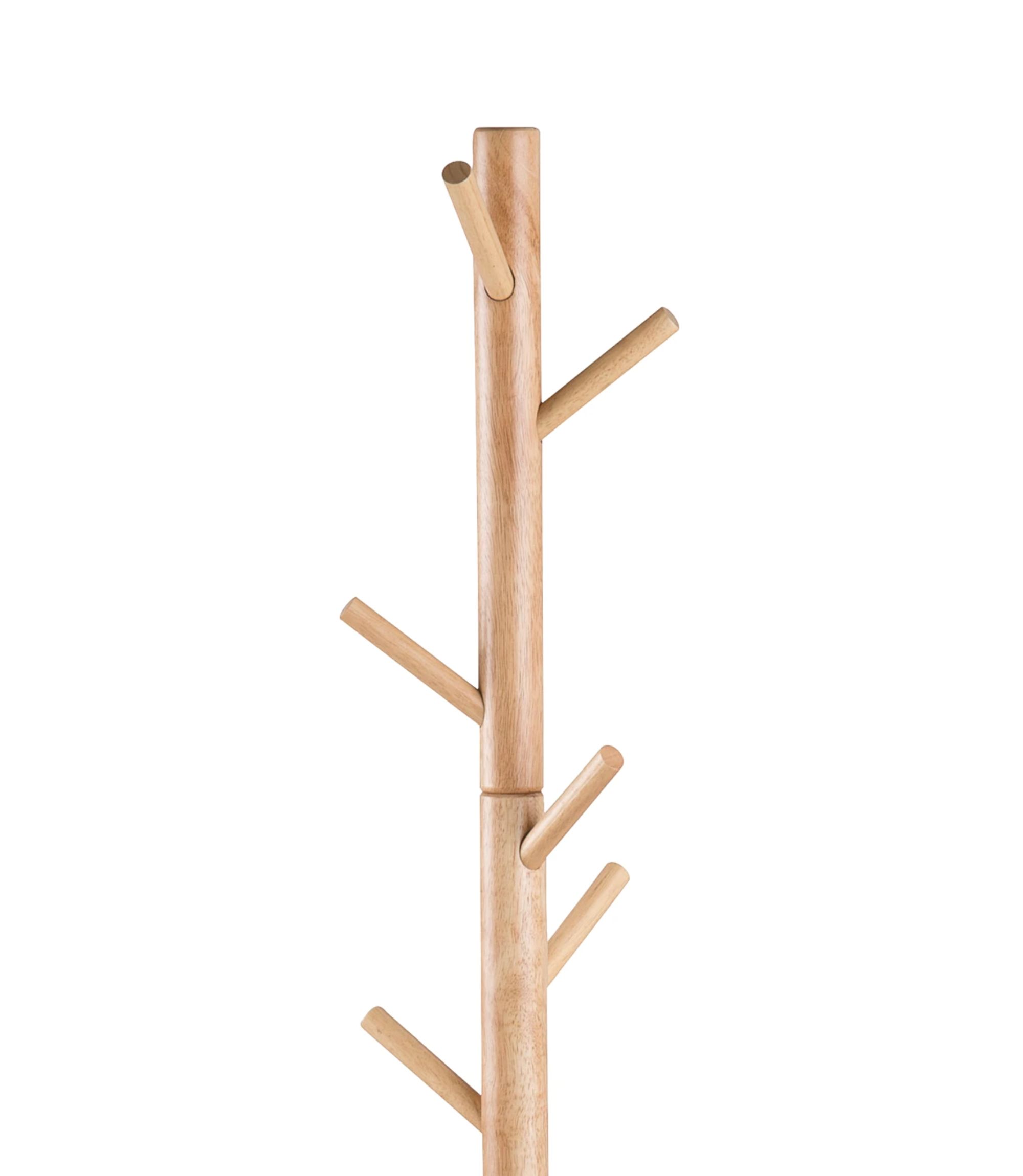 Coat rack Vind Rubber tree solid Rubber tree