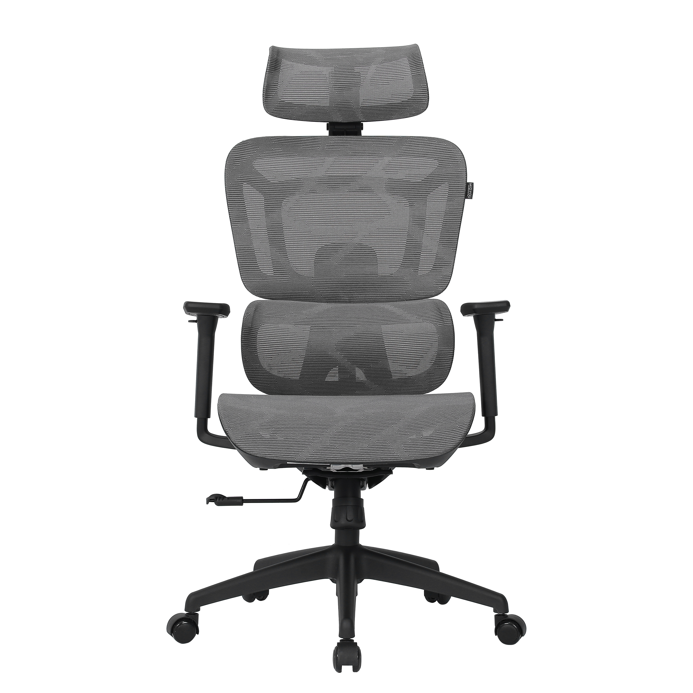 Bürodrehstuhl Doum Mesh Metall Grau Weiß