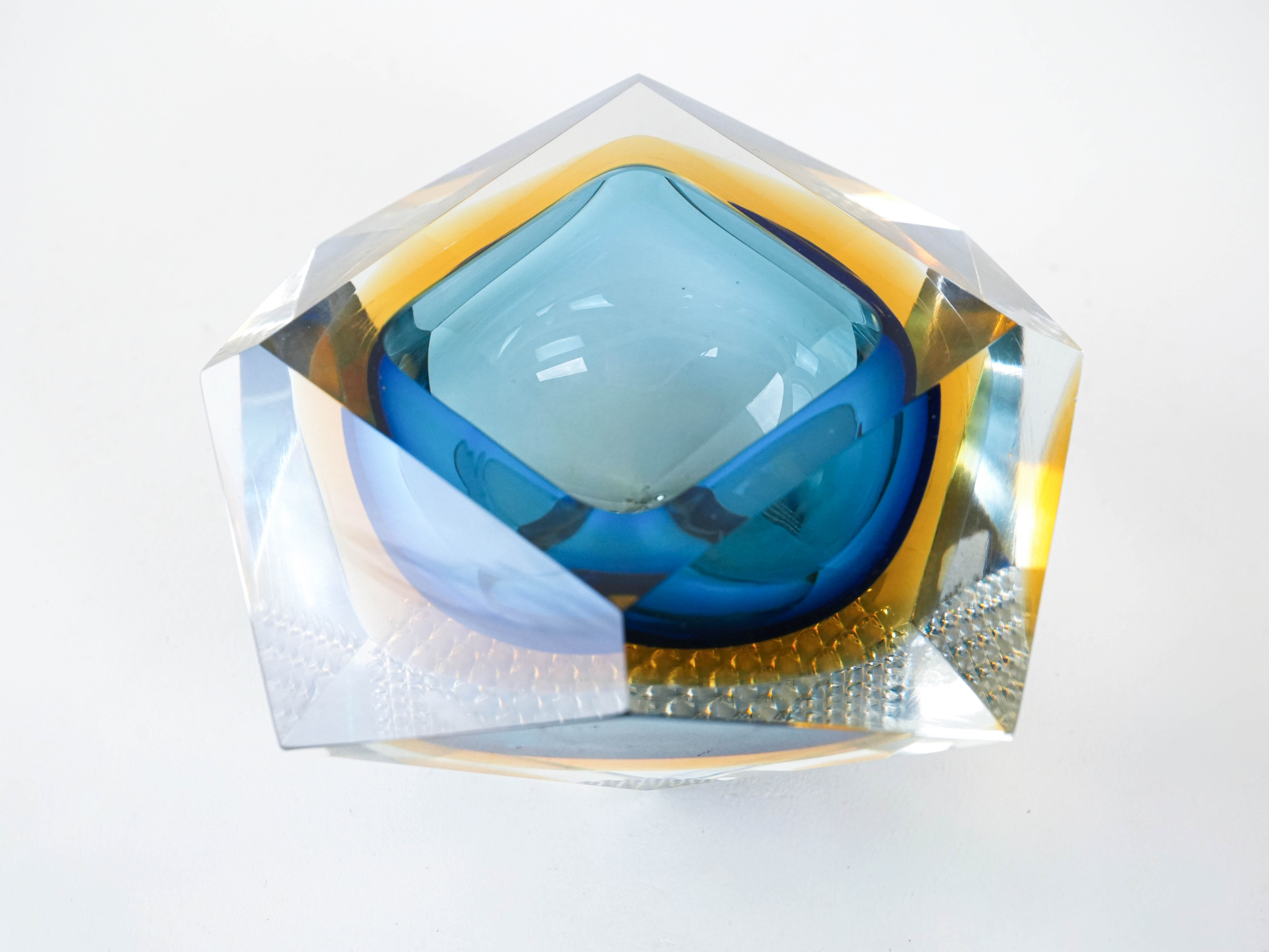 Bowl Murano glass Multicolored 1960s