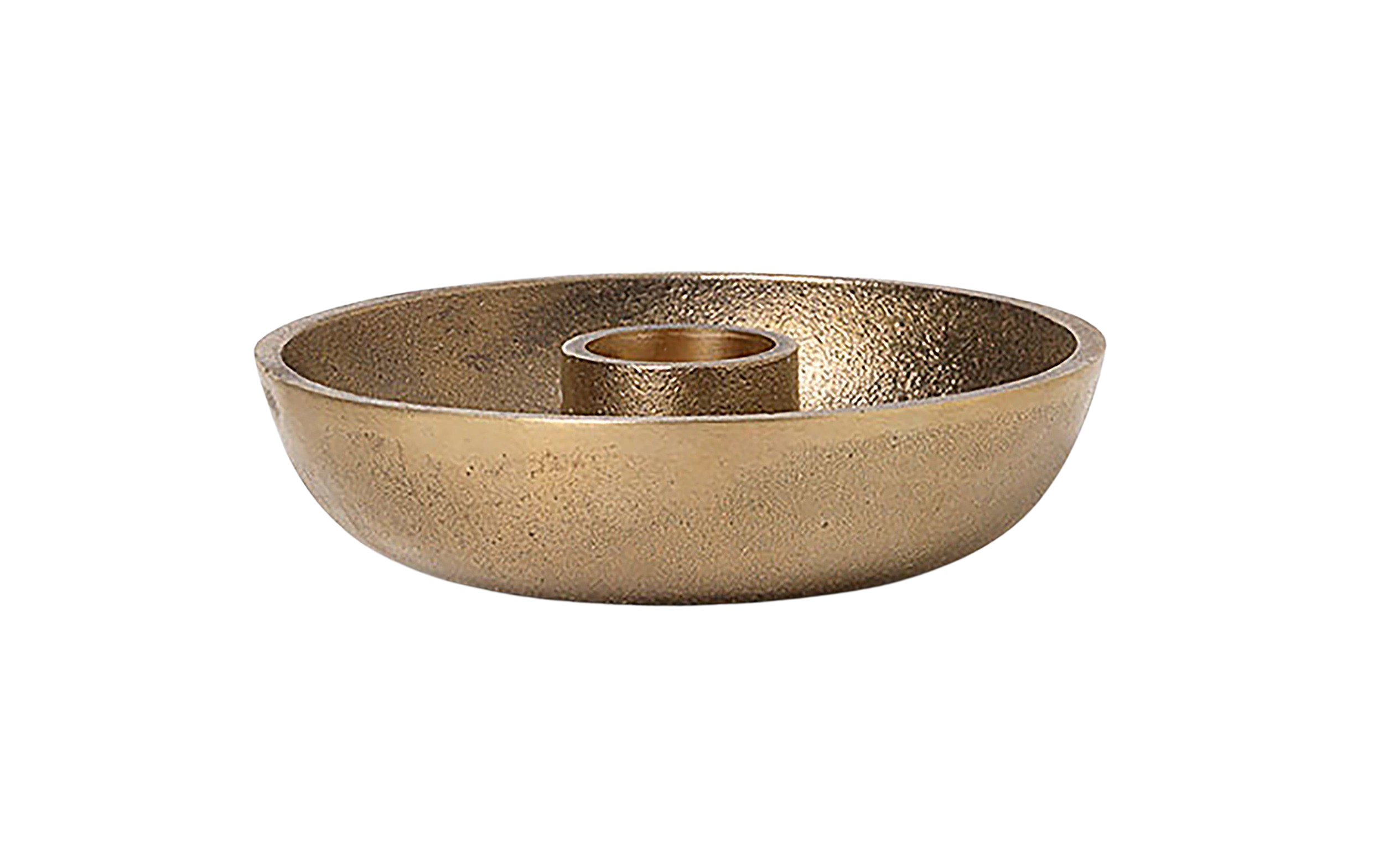 Bowl Single Kerzenständer Gold