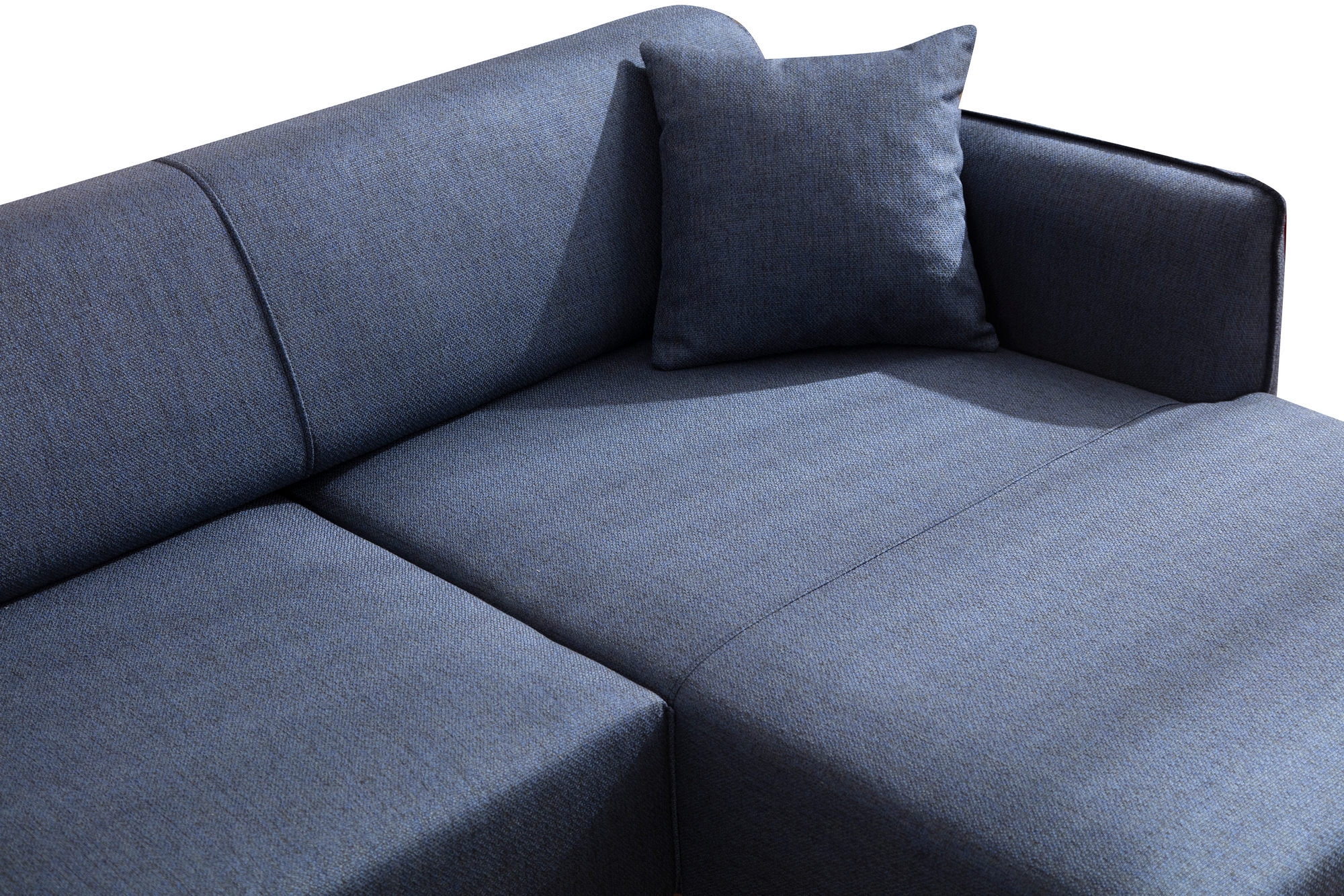 Belissimo Ecksofa Rechts Blau
