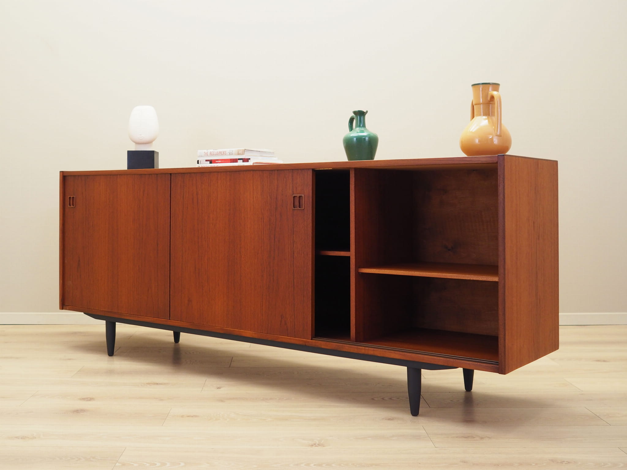 Vintage Sideboard Teakholz Braun 1970er Jahre