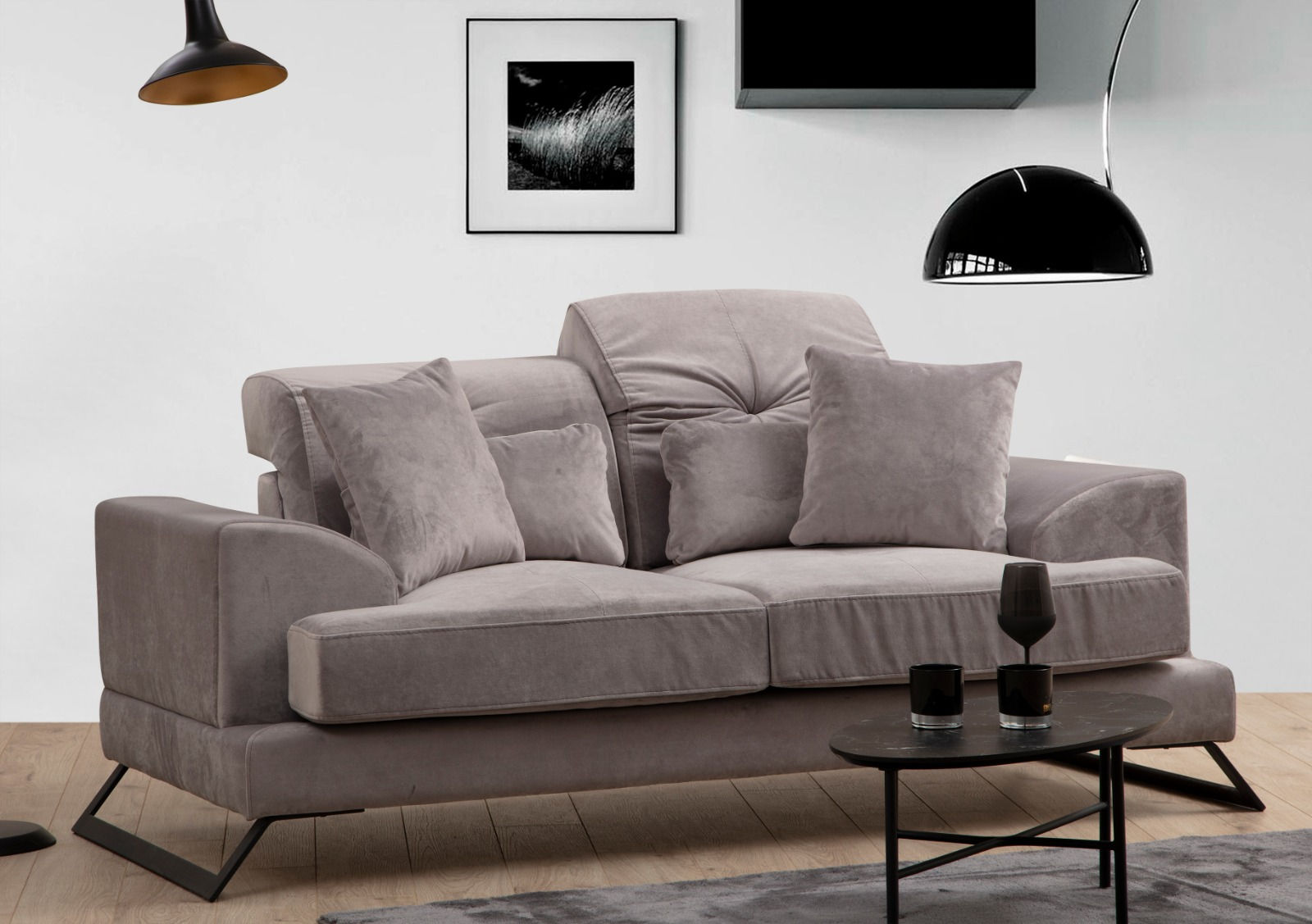 Frido Sofa Hellgrau