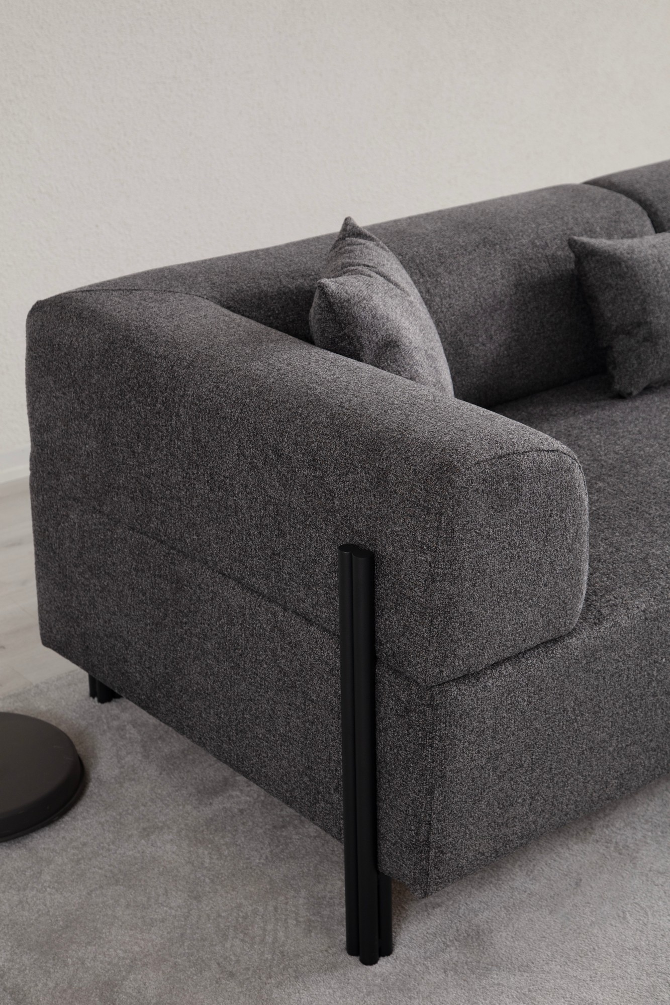 Gio 3-Sitzer Sofa Schwarzgrau