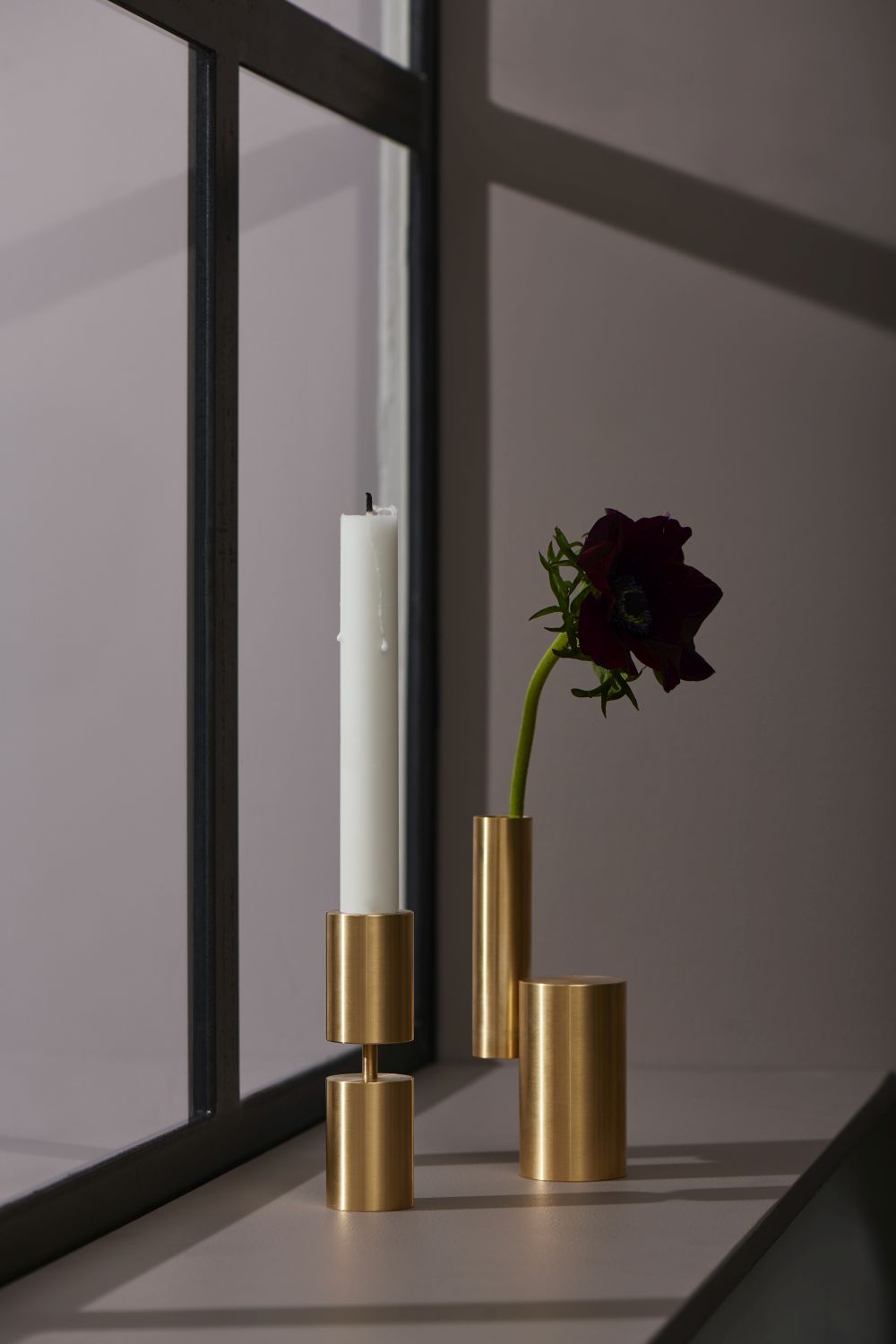 Glow Teelichthalter Messing Gold