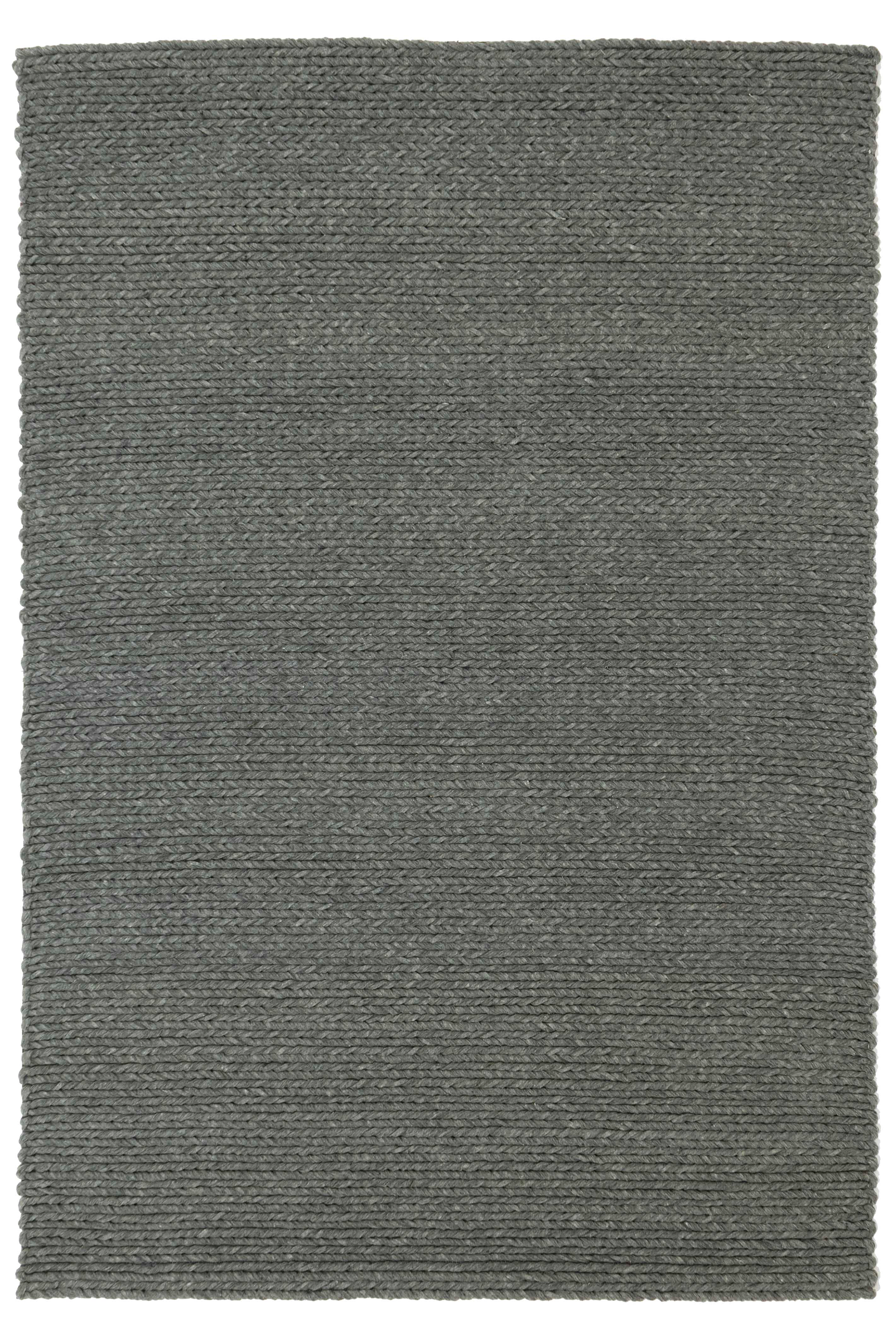 Cable Carpet Wool Felt Grey