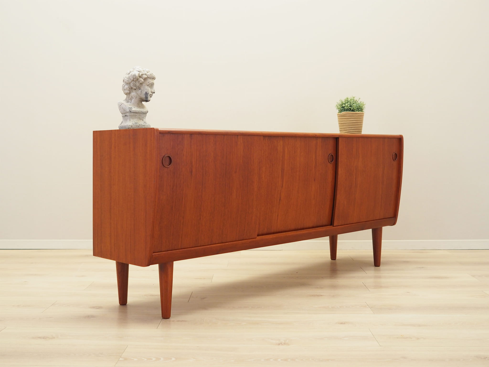 Vintage Sideboard Teakholz Braun 1970er Jahre