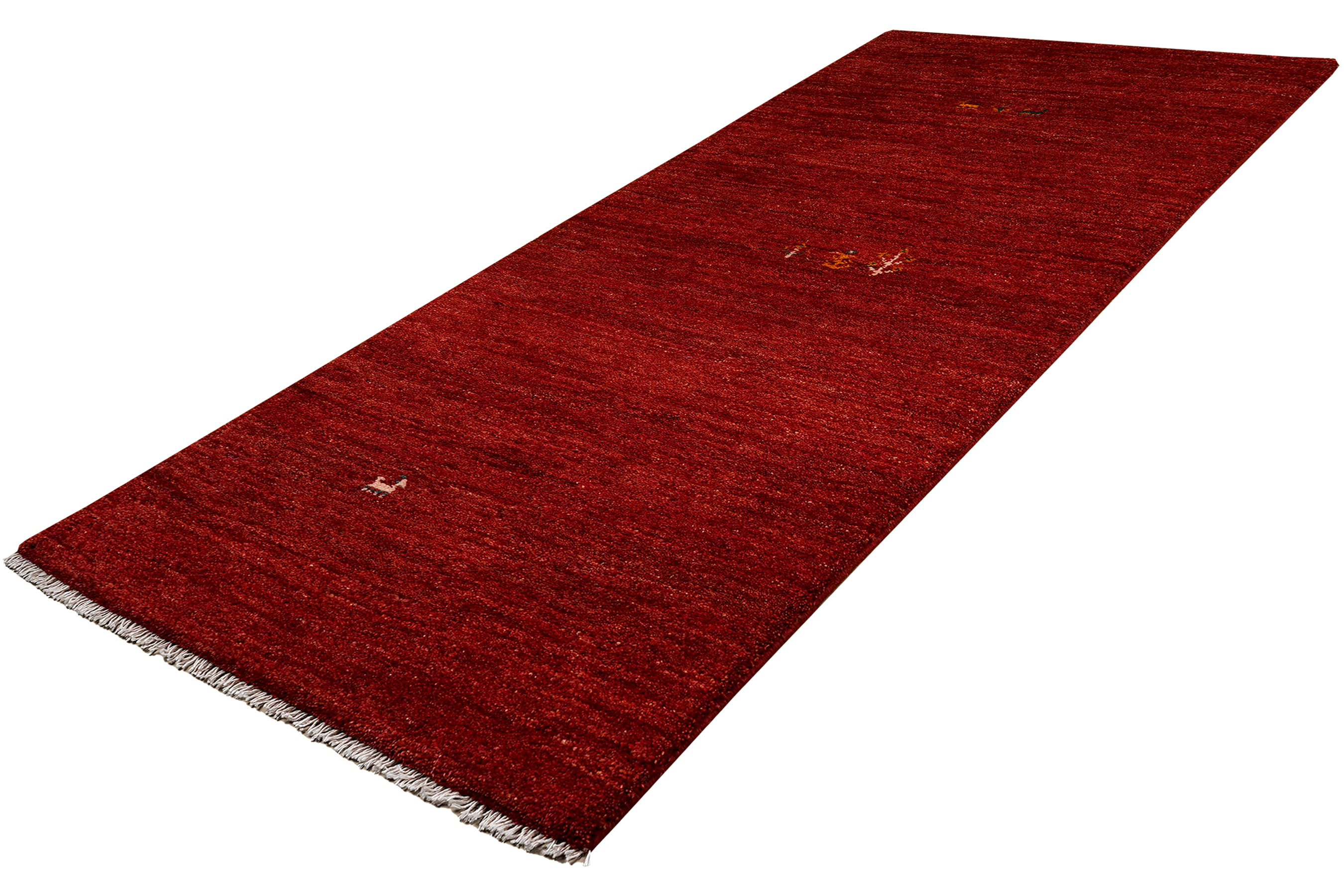 Rizbaf Gabbeh-Teppich Wolle Rot