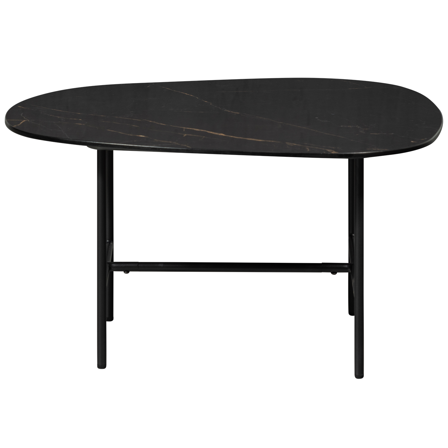 Vajen Couchtisch Marmoroptik Schwarz