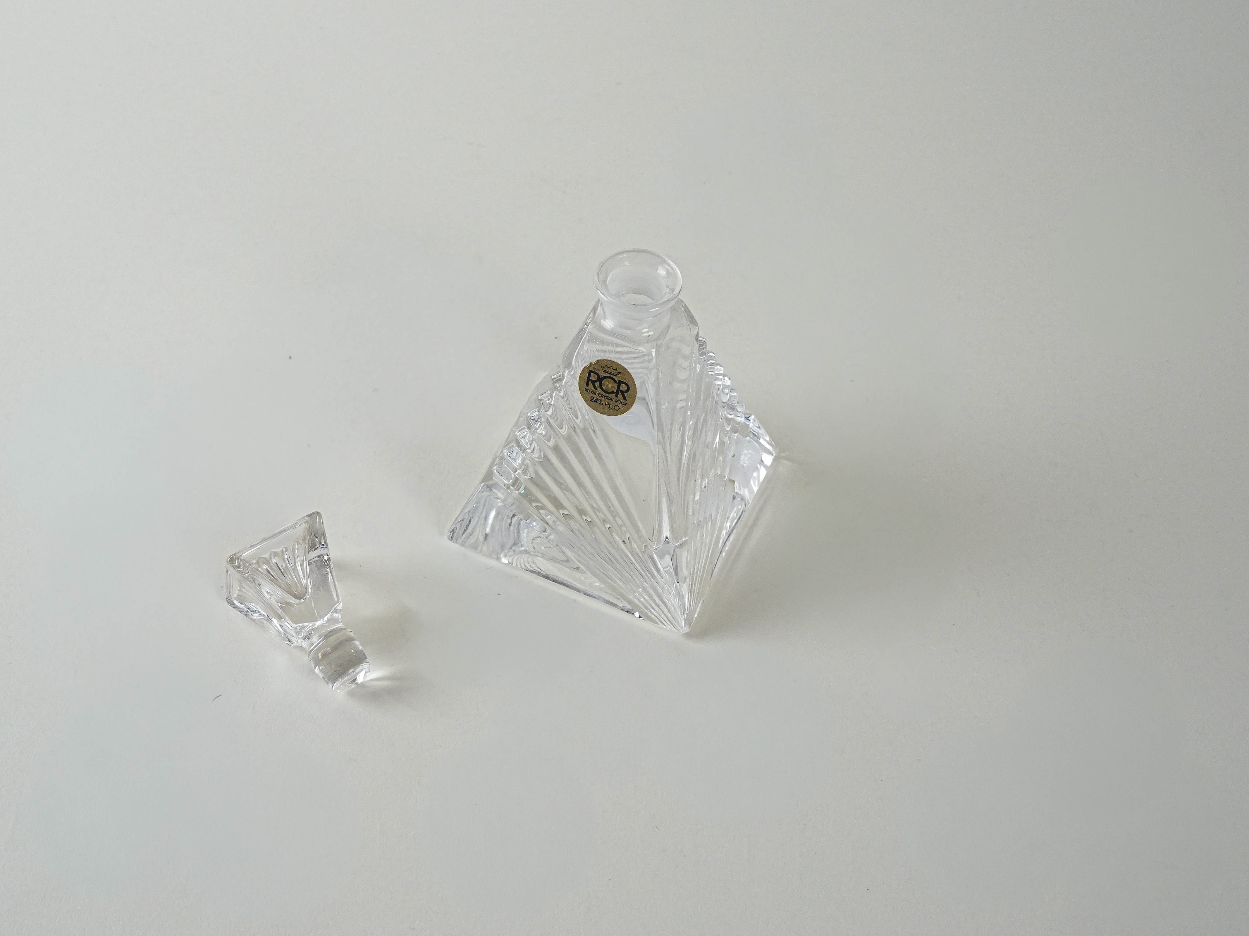 Glaskaraffe Transparent 1970er Jahre