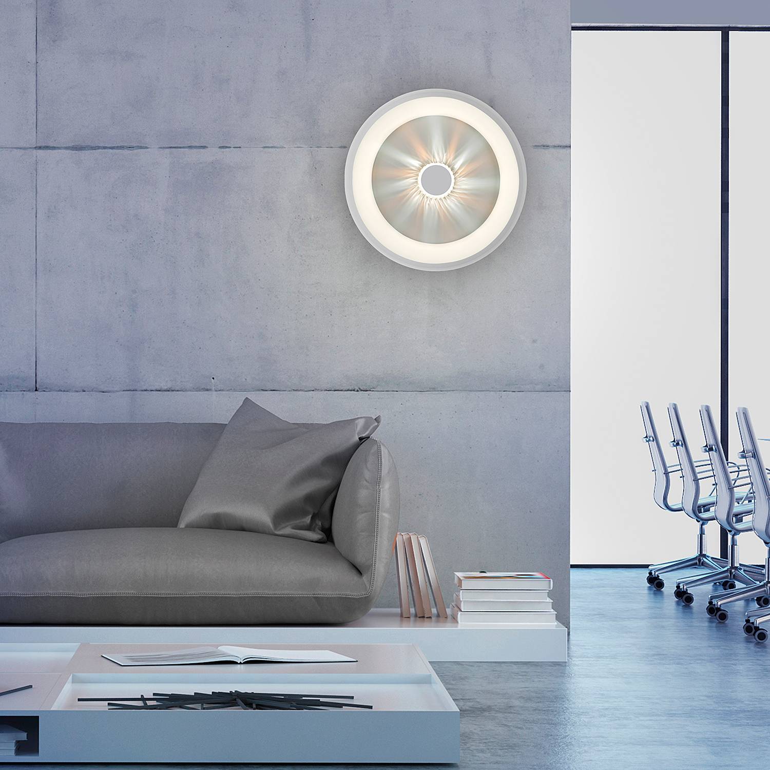 Vertigo Typ B LED-Deckenleuchte Eisen Weiß