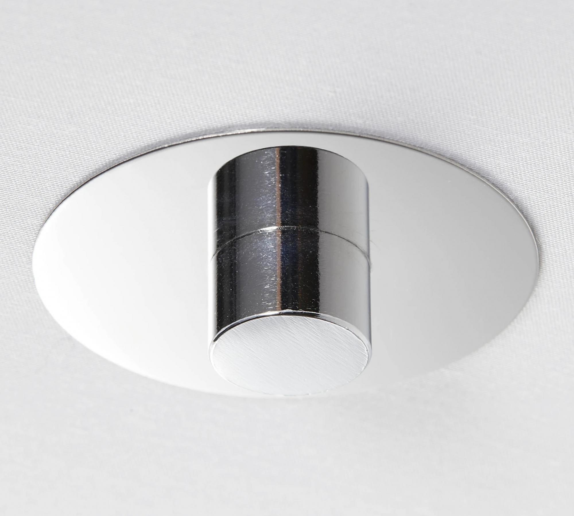 3-flame ceiling light made of mixed fabric